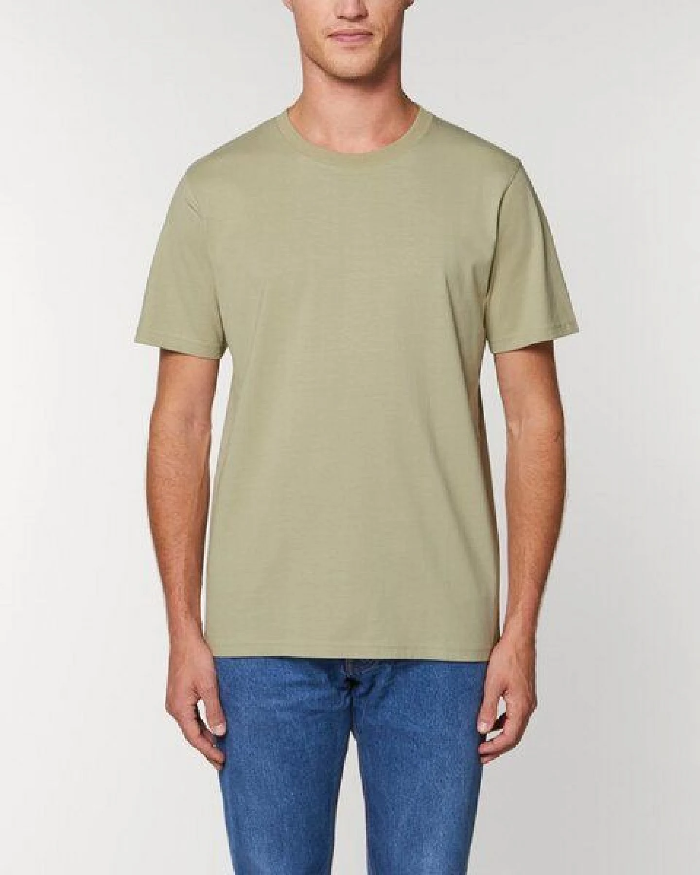 YTWOO Herren schweres Bio T-Shirt. Männer Premium Basic Shirt. Heavy Cotton – Ansicht 2