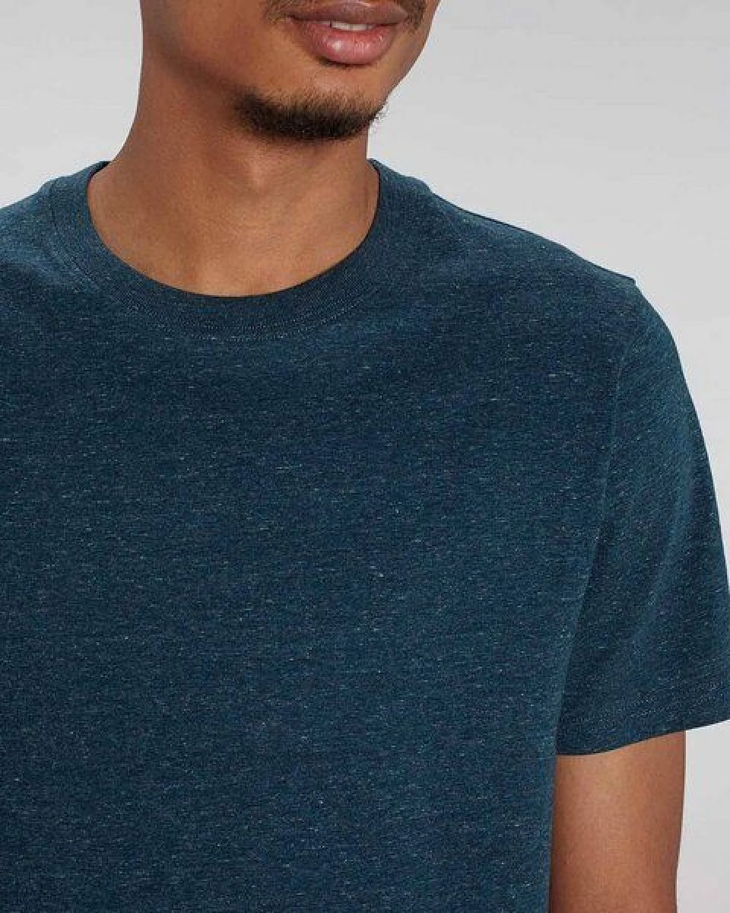 YTWOO Herren schweres Bio T-Shirt. Männer Premium Basic Shirt. Heavy Cotton – Ansicht 2