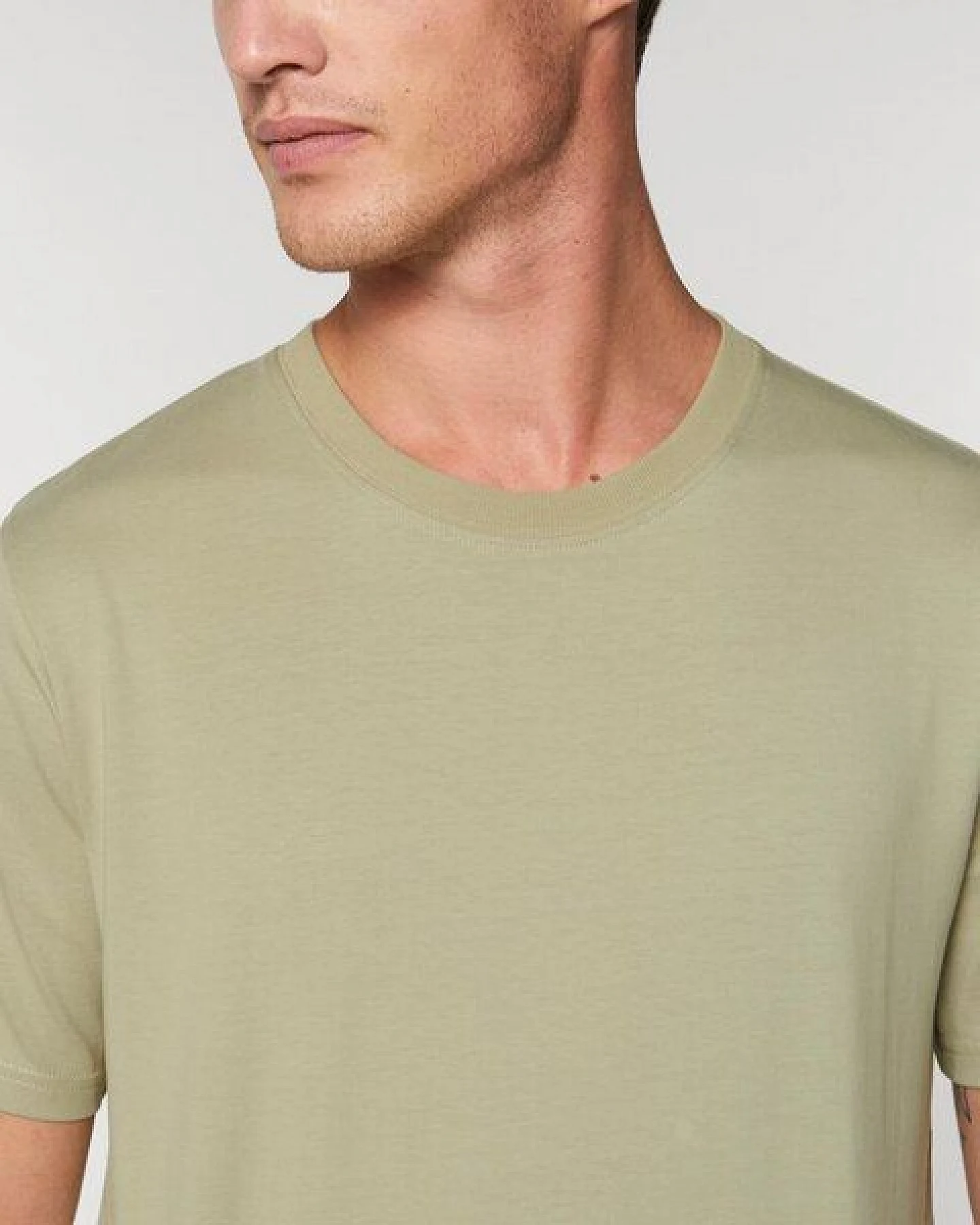 YTWOO Herren schweres Bio T-Shirt. Männer Premium Basic Shirt. Heavy Cotton – Ansicht 3