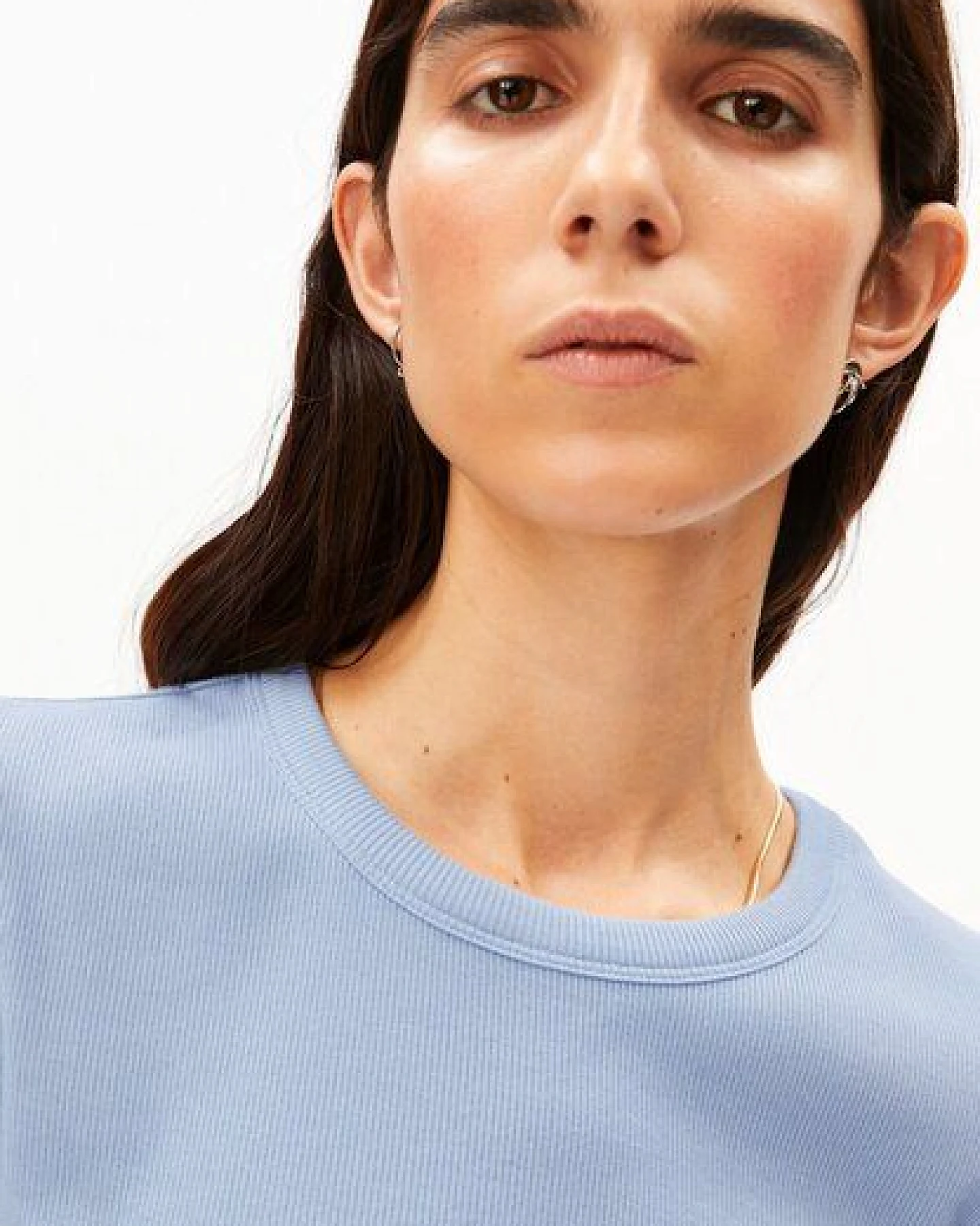 ARMEDANGELS KARDAA Damen Ripp-T-Shirt aus Bio-Baumwoll Mix – Ansicht 3