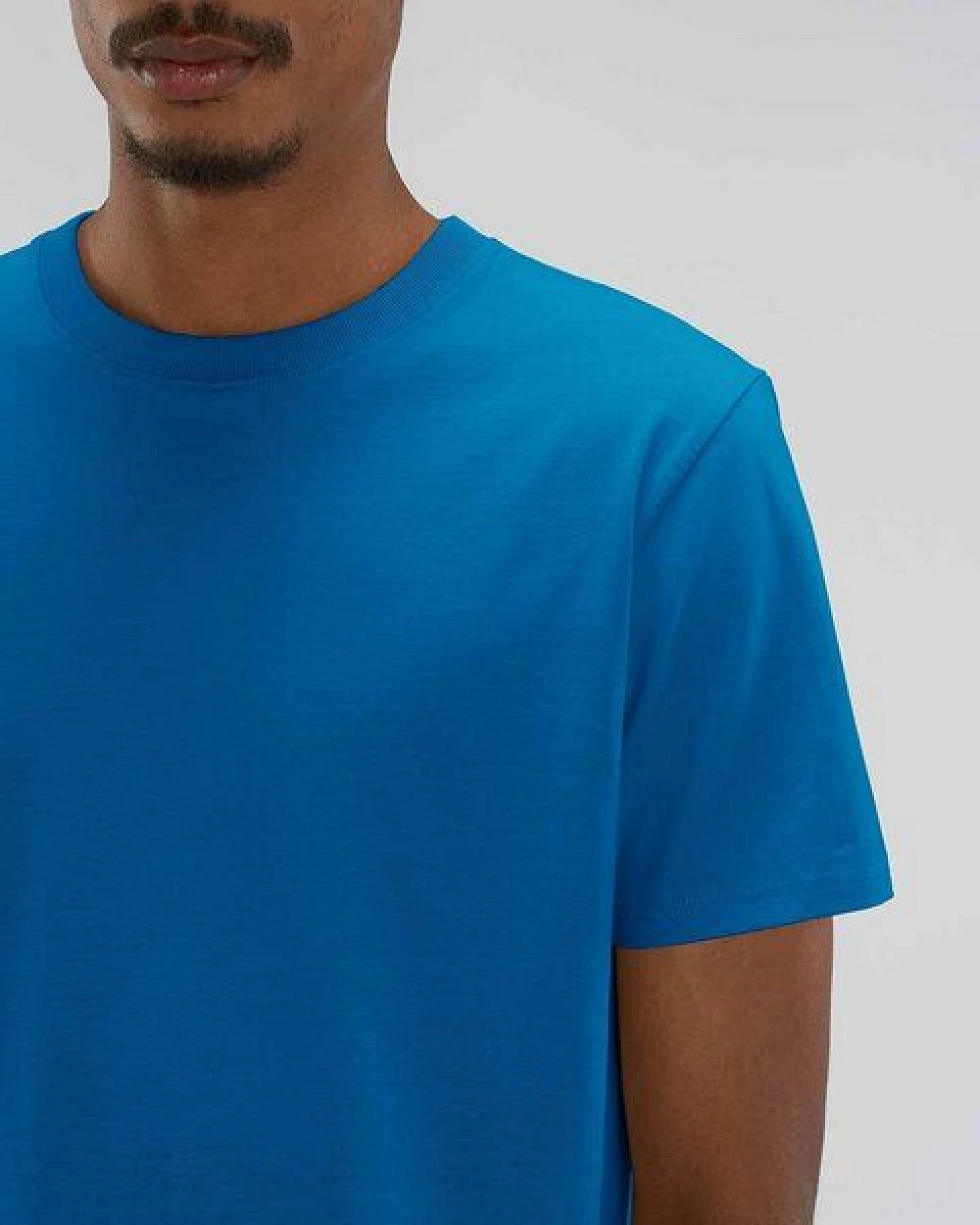 YTWOO Herren schweres Bio T-Shirt. Männer Premium Basic Shirt. Heavy Cotton – Ansicht 2