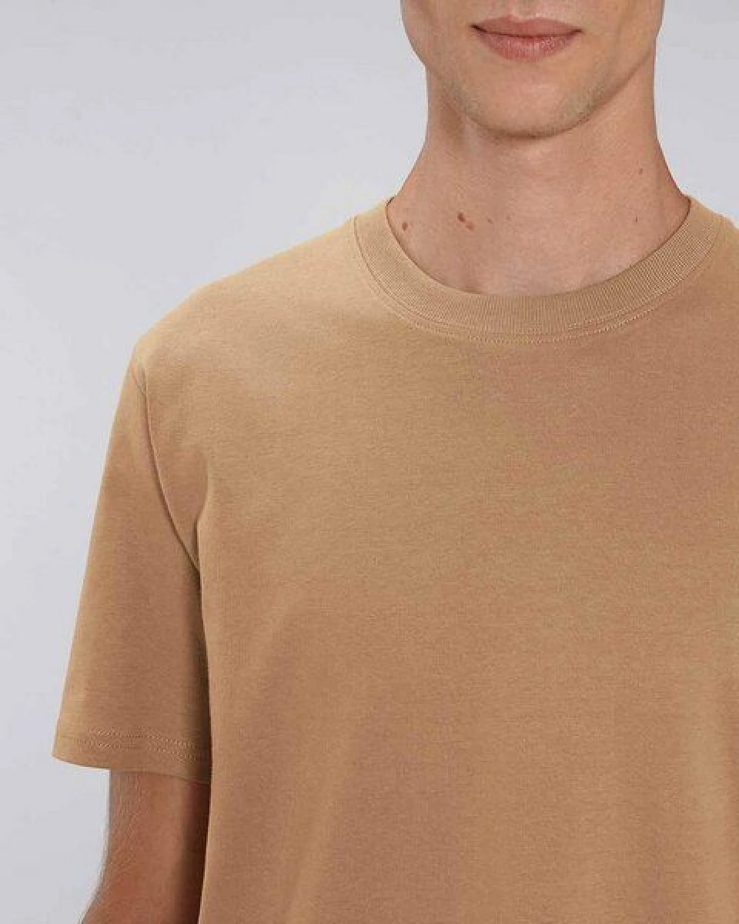 YTWOO Herren schweres Bio T-Shirt. Männer Premium Basic Shirt. Heavy Cotton – Ansicht 2