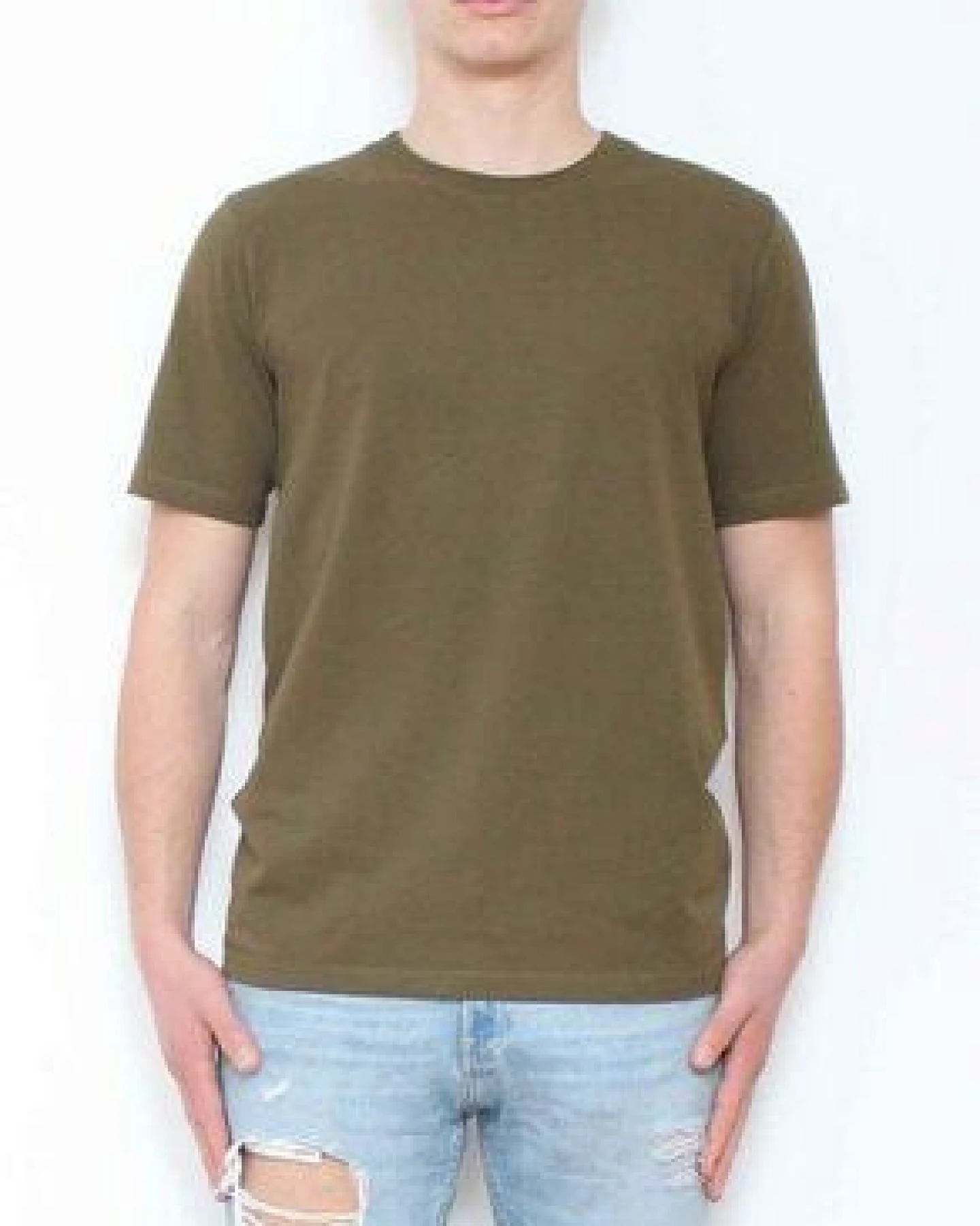 YTWOO Herren schweres Bio T-Shirt. Männer Premium Basic Shirt. Heavy Cotton – Ansicht 4