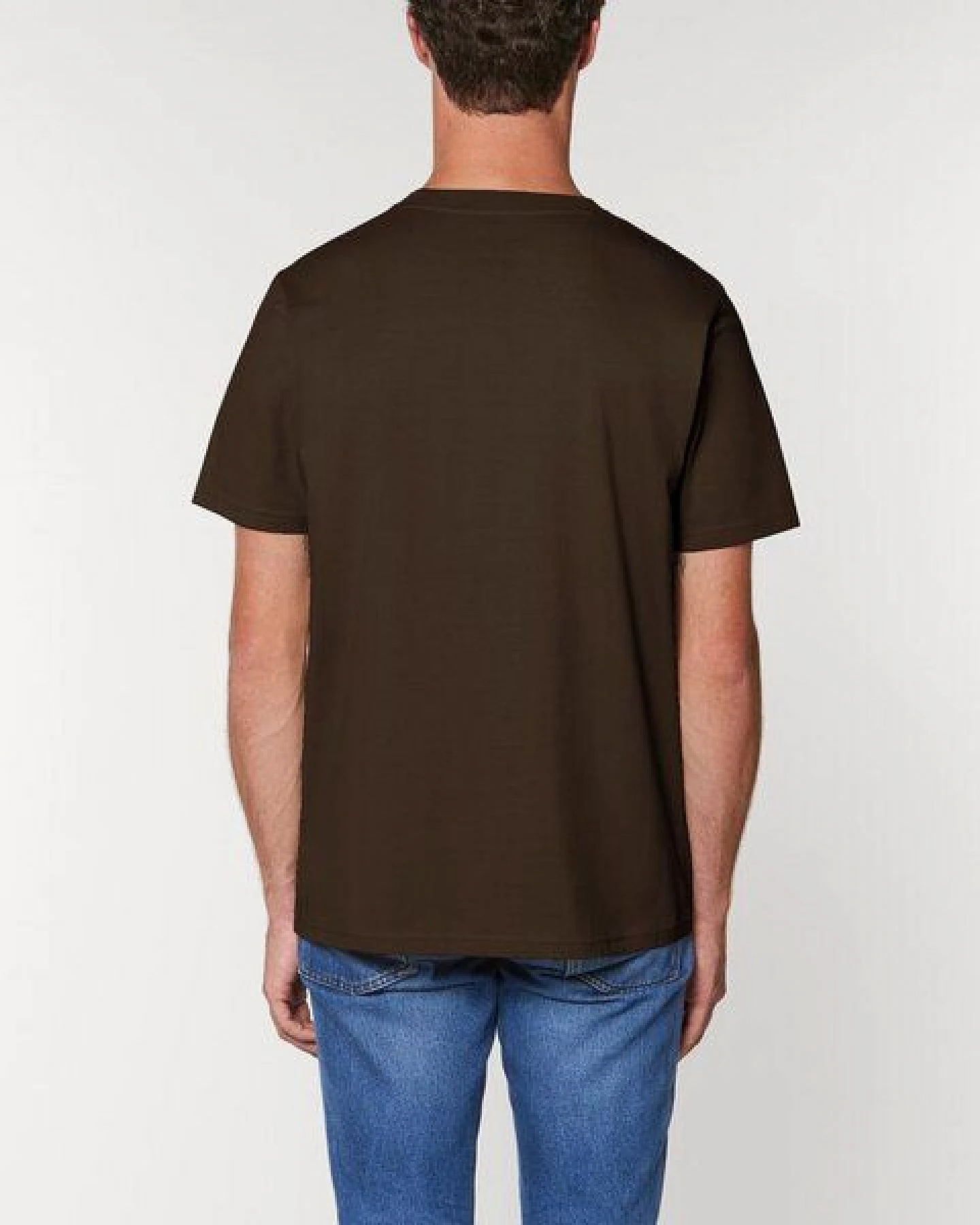 YTWOO Herren schweres Bio T-Shirt. Männer Premium Basic Shirt. Heavy Cotton – Ansicht 3