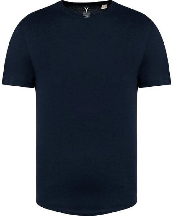 YTWOO Herren-T-Shirt mit abgerundetem Saum aus 100% nachhaltiger Bio-Baumwolle
