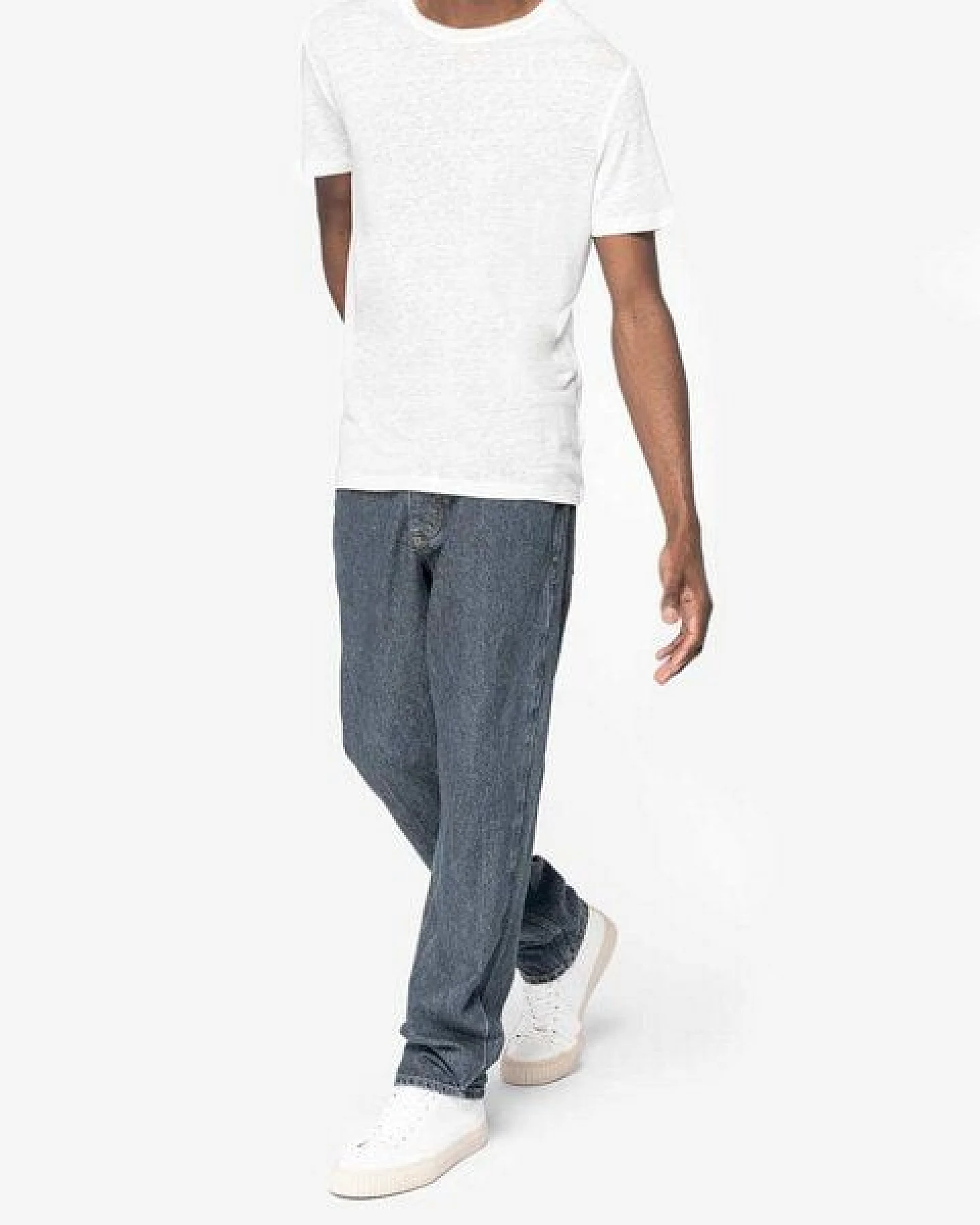 YTWOO Herren T-Shirt Rundhalsausschnitt aus 100% nachhaltigen Leinenfasern – Ansicht 3