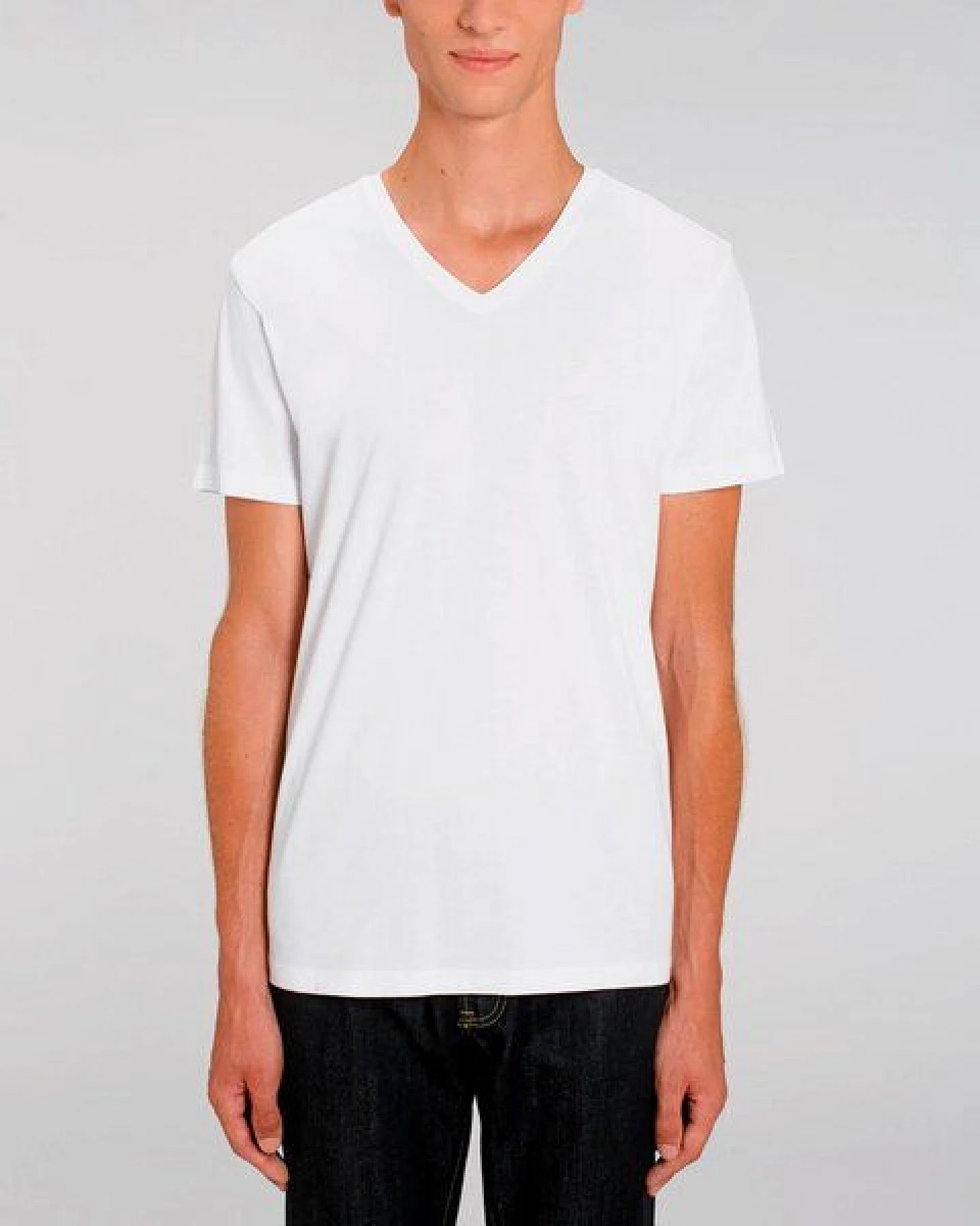 YTWOO 2er Pack Herren T-Shirt mit V-Ausschnitt, Bio-Qualität – Ansicht 3