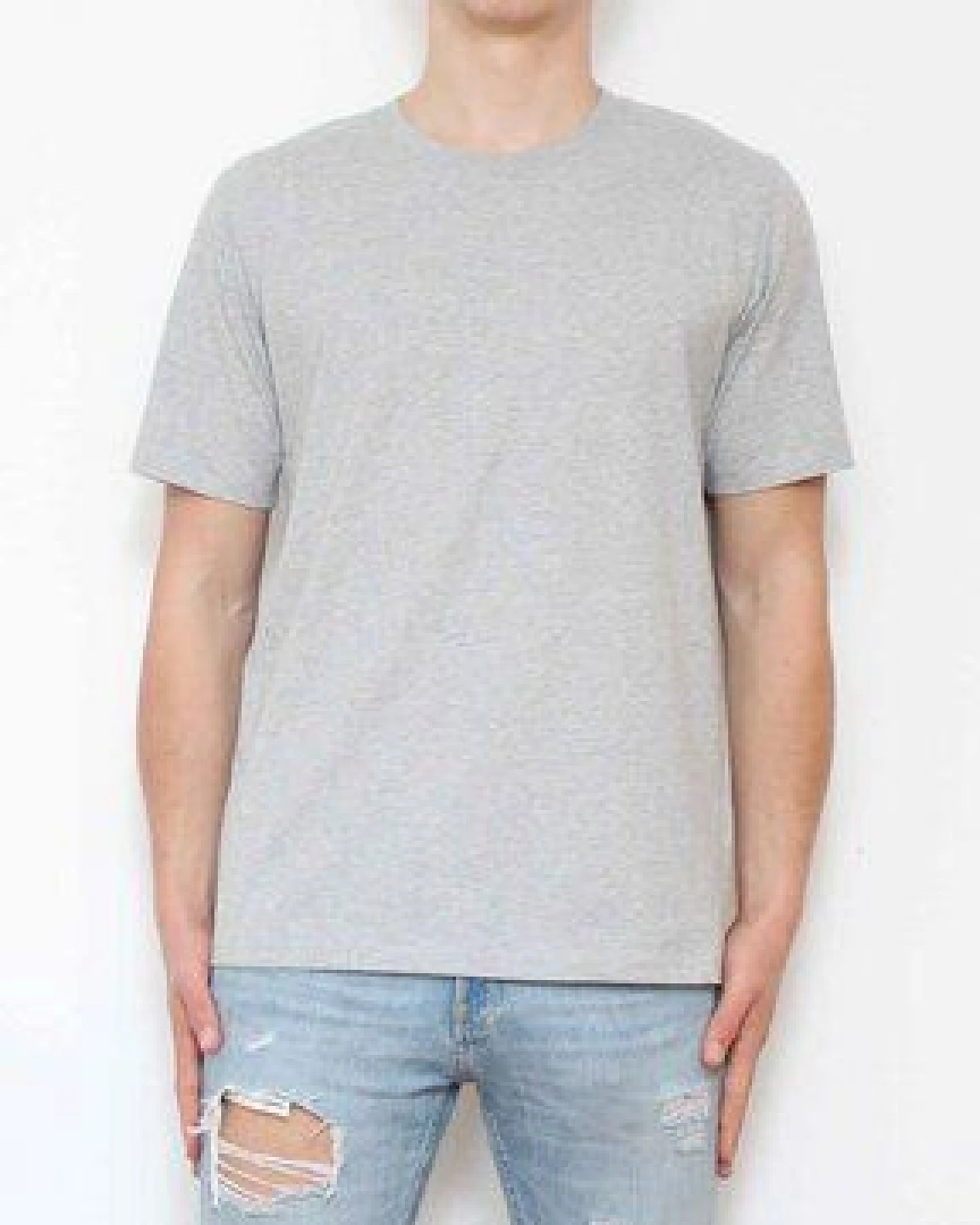 YTWOO Herren schweres Bio T-Shirt. Männer Premium Basic Shirt. Heavy Cotton – Ansicht 4