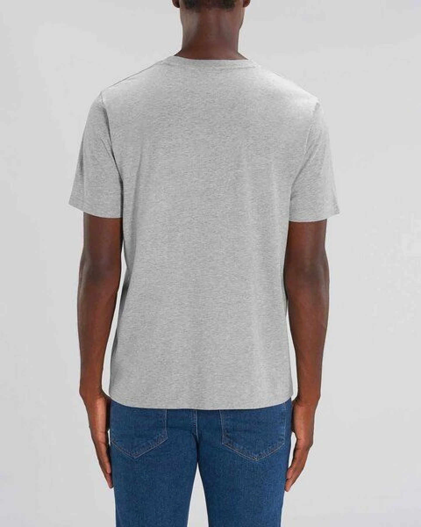 YTWOO Herren schweres Bio T-Shirt. Männer Premium Basic Shirt. Heavy Cotton – Ansicht 3