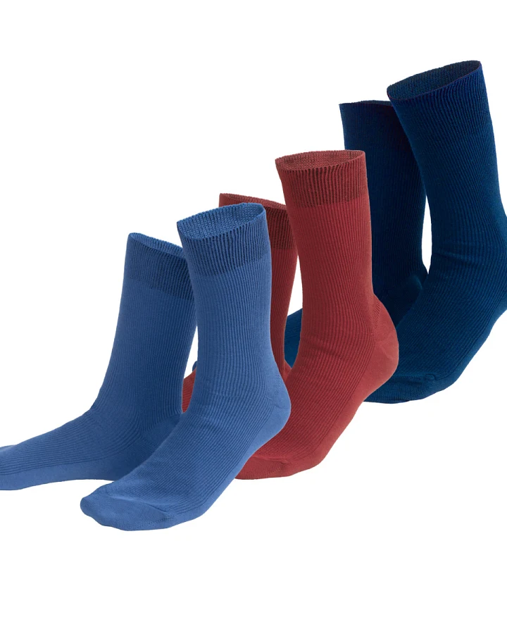 Unisex Socken, 3er-Pack Mehrfarbig