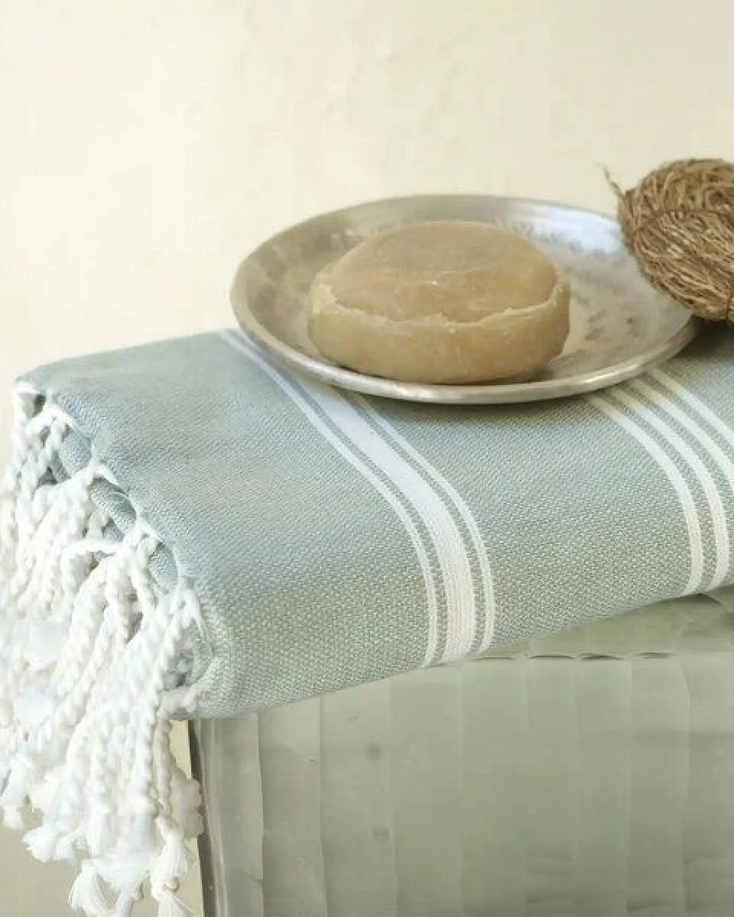 Karawan authentic Fouta HAMMAM (Peshtamal) aus Bio-Baumwolle, 100 x 200cm – Ansicht 2