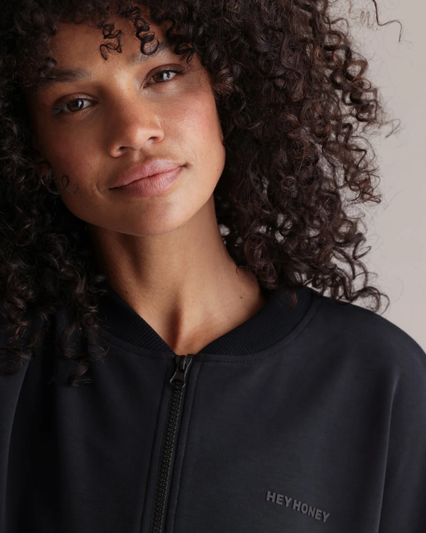 Hey Honey Lux Bomber Jacket Black M – Ansicht 2