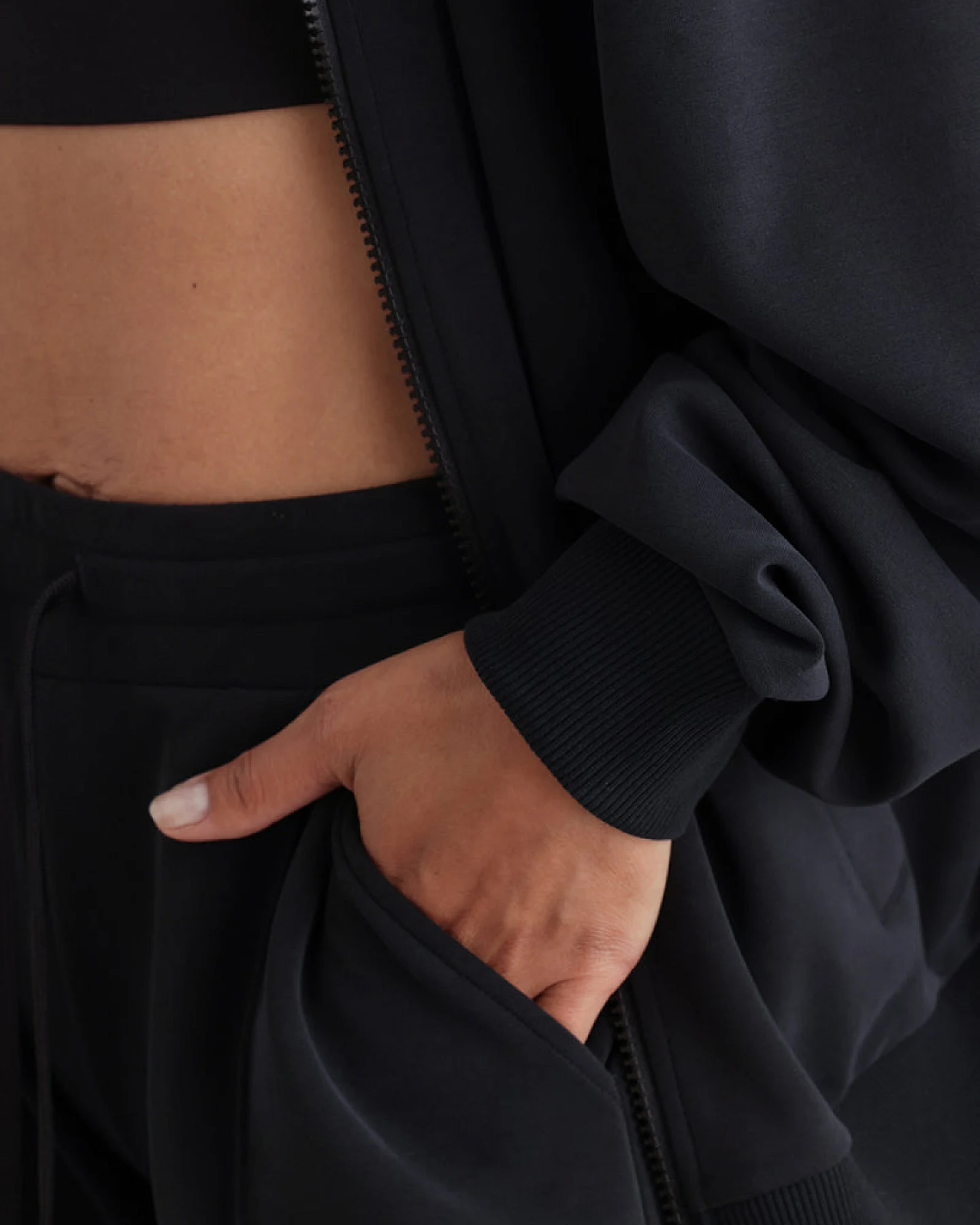 Hey Honey Lux Bomber Jacket Black L – Ansicht 7