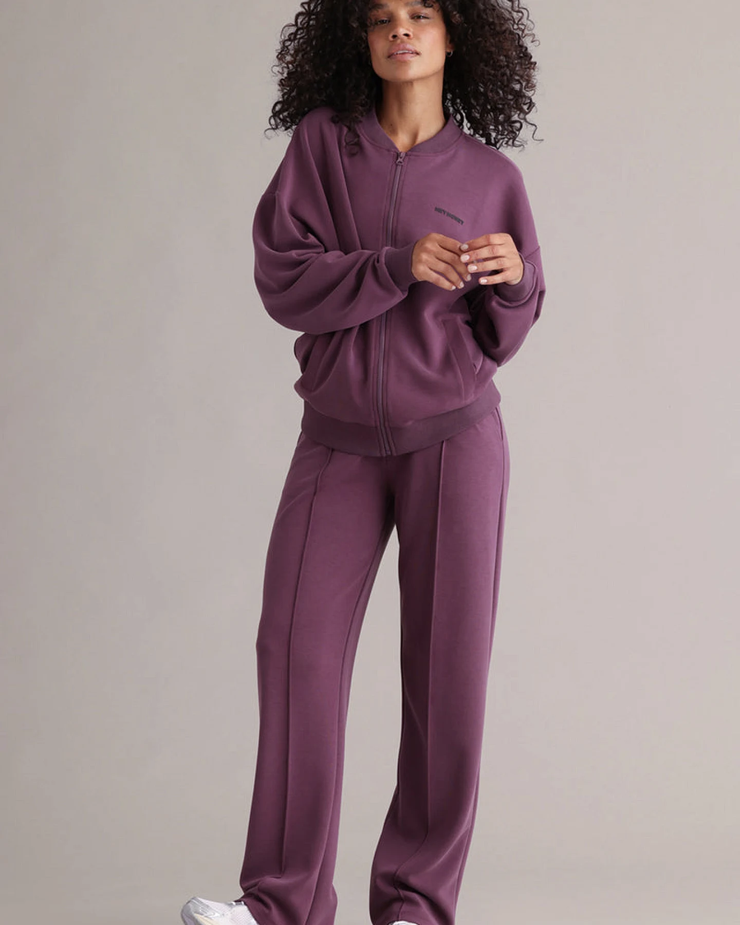 Hey Honey Lux Bomber Jacket Italian Plum – Ansicht 8