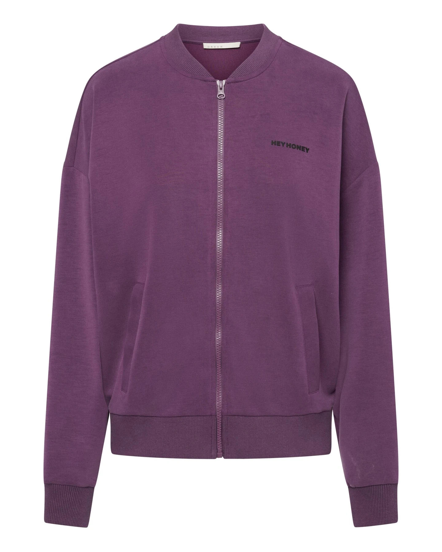 Hey Honey Lux Bomber Jacket Italian Plum – Ansicht 9