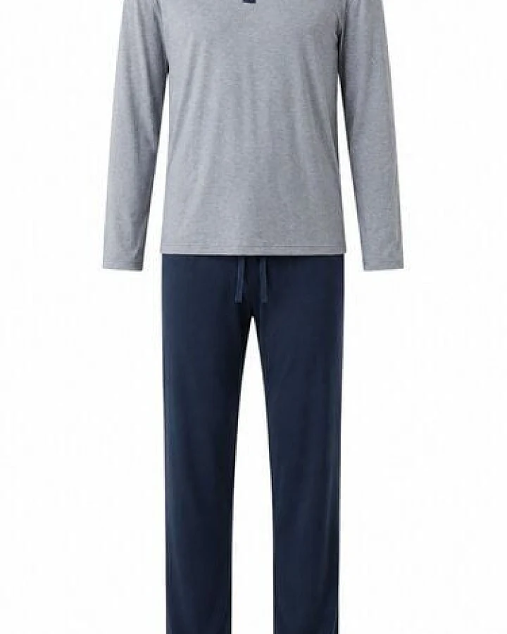 ZD Zero Defects Italy langer Modal-Pyjama in Marineblau