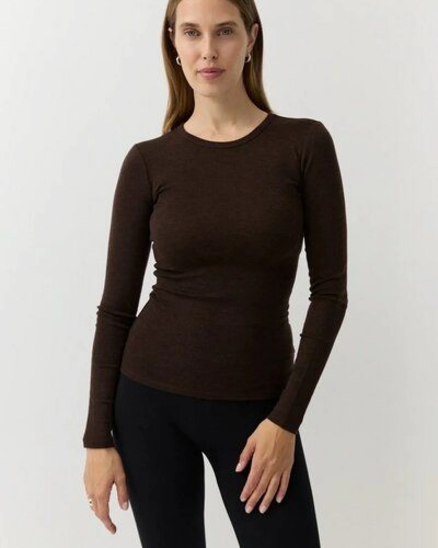 The Slow Label Langarm-Shirt aus Merinowolle – Ansicht 2