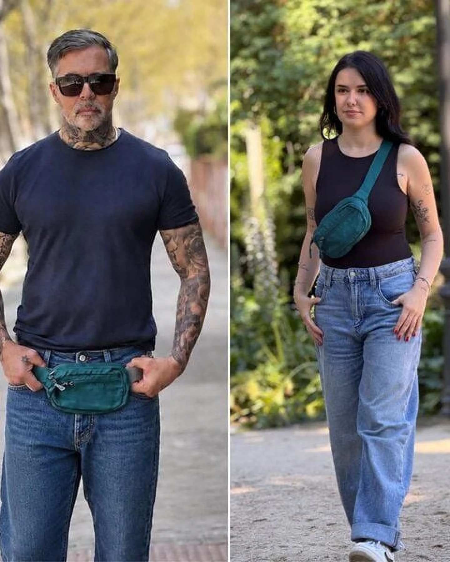 FUCHS & REBELL MIKA Mini Hip Bag – kompakte Anti-Diebstahl Hüfttasche – Ansicht 2