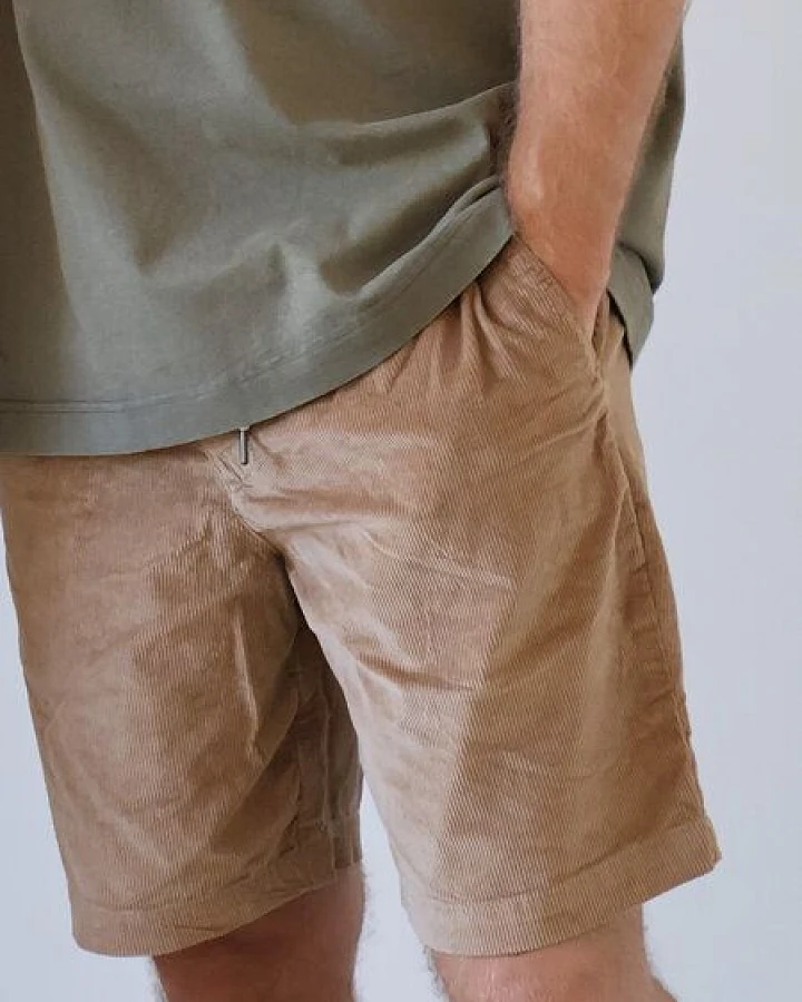 Kultgut Relax Cord Shorts / 100% Biobaumwolle - leicht elastisch