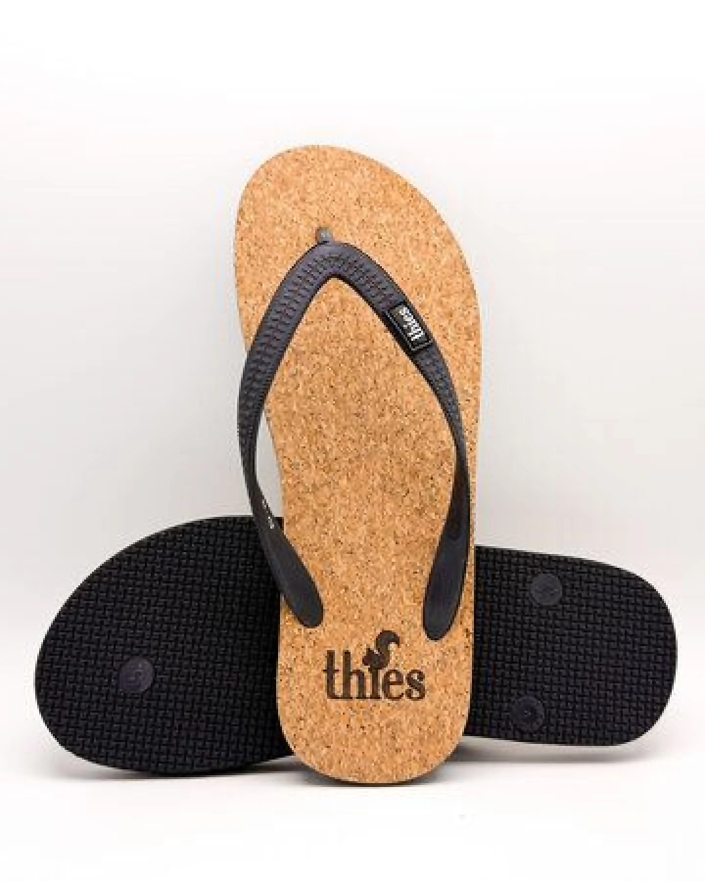 Vegane Eco Cork Thies Flips aus Naturkautschuk – Ansicht 2