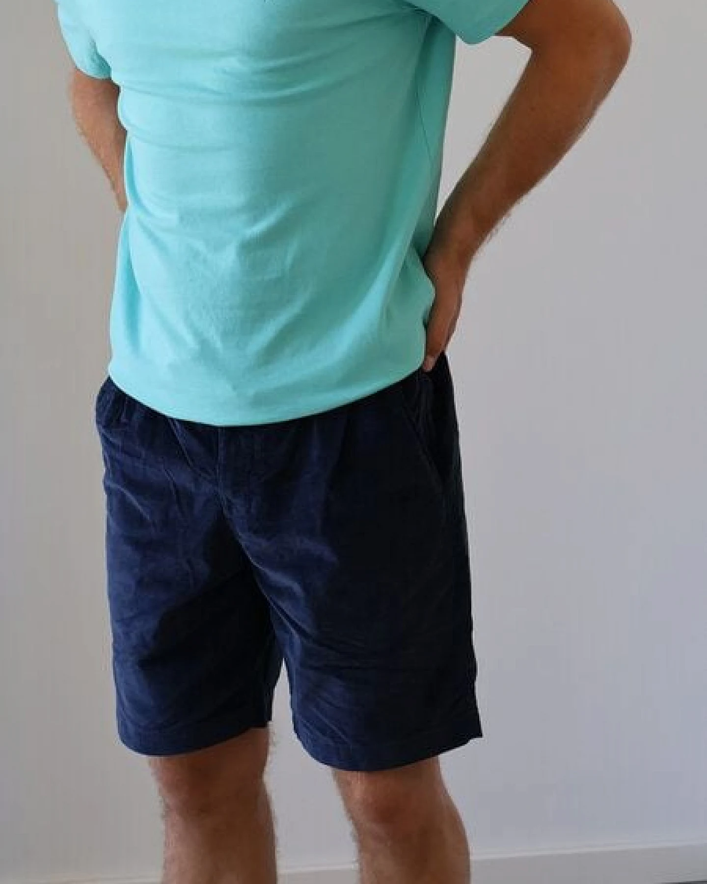 Kultgut Relax Cord Shorts / 100% Biobaumwolle - leicht elastisch – Ansicht 3