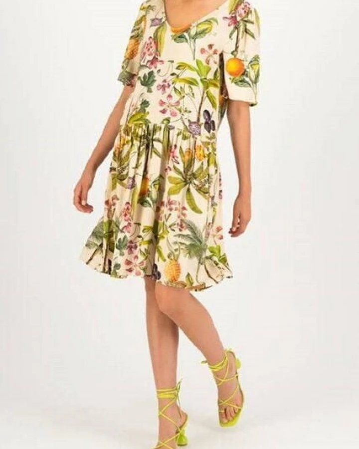 Blutsgeschwister Kleid Hang On Honey Summer - Jardin Fruitier