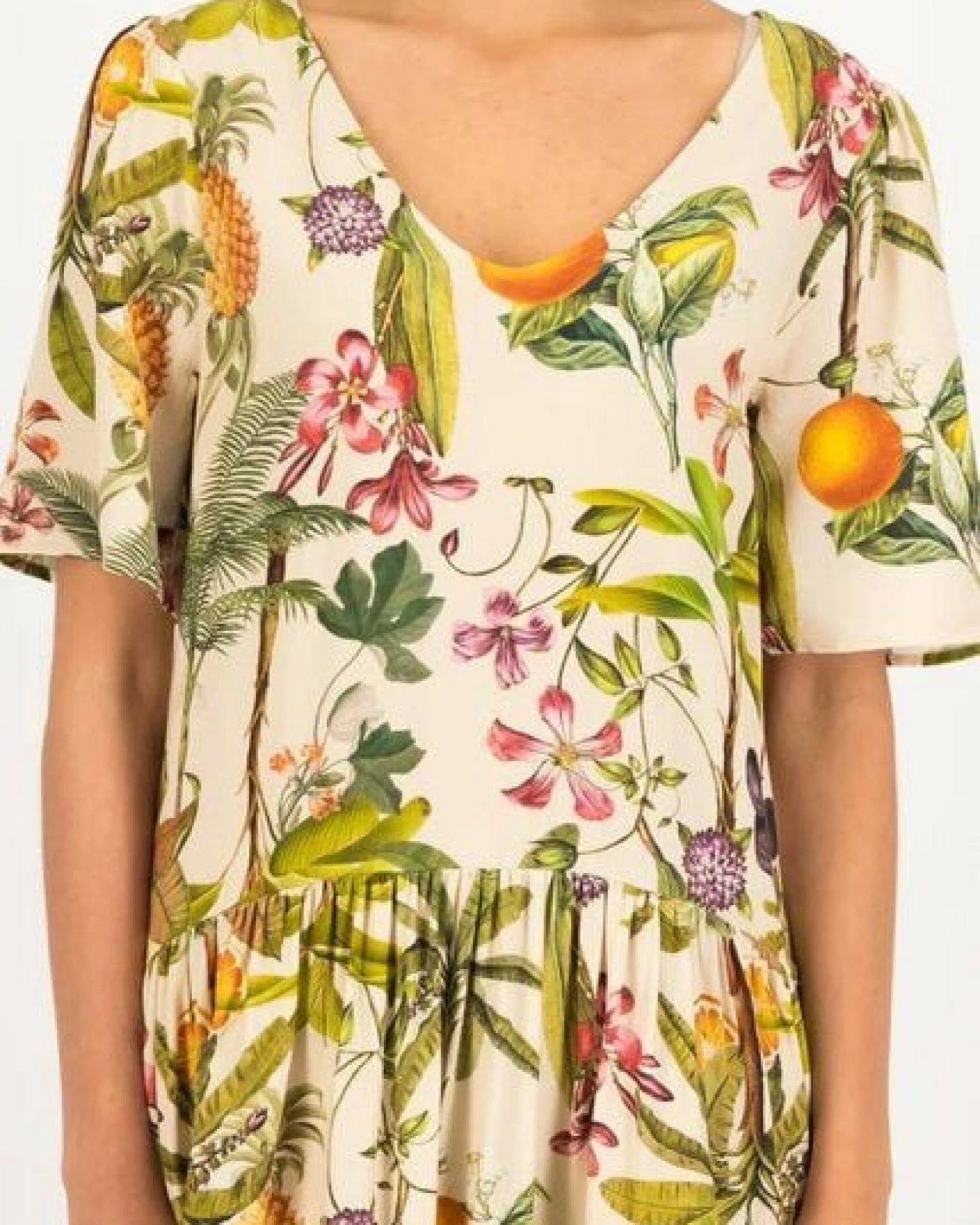 Blutsgeschwister Kleid Hang On Honey Summer - Jardin Fruitier – Ansicht 4