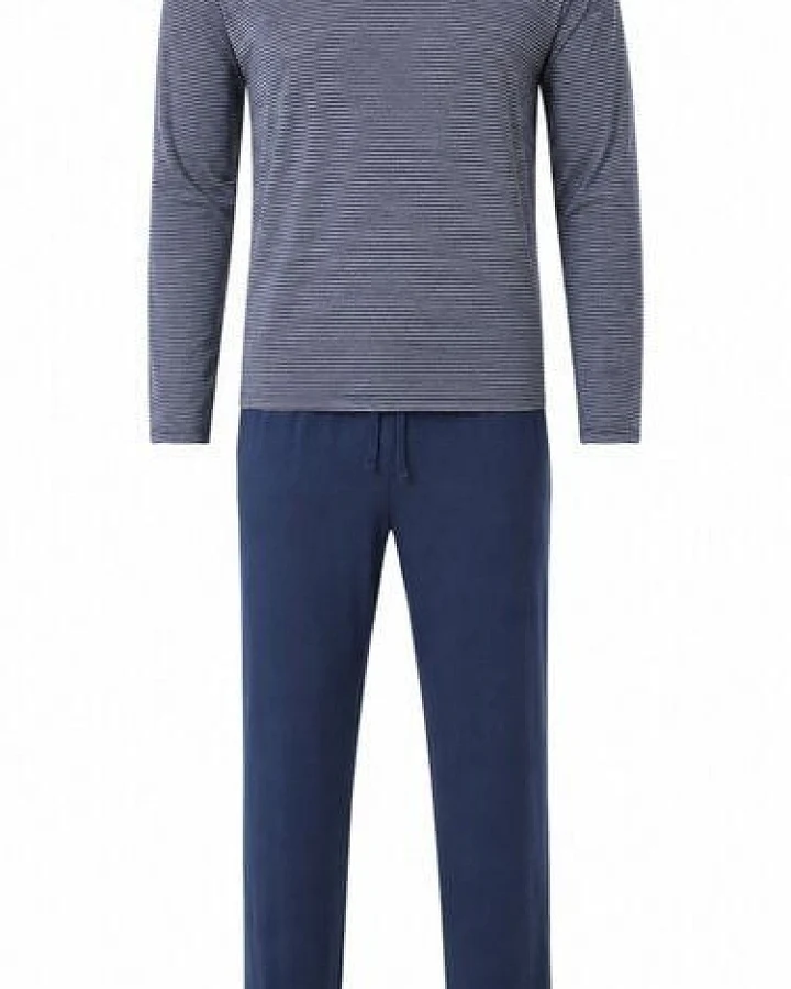 ZD Zero Defects Gentle langer Modal-Pyjama in Marineblau