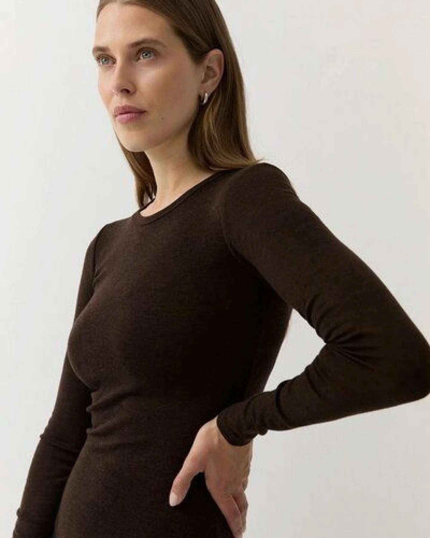 The Slow Label Langarm-Shirt aus Merinowolle – Ansicht 4