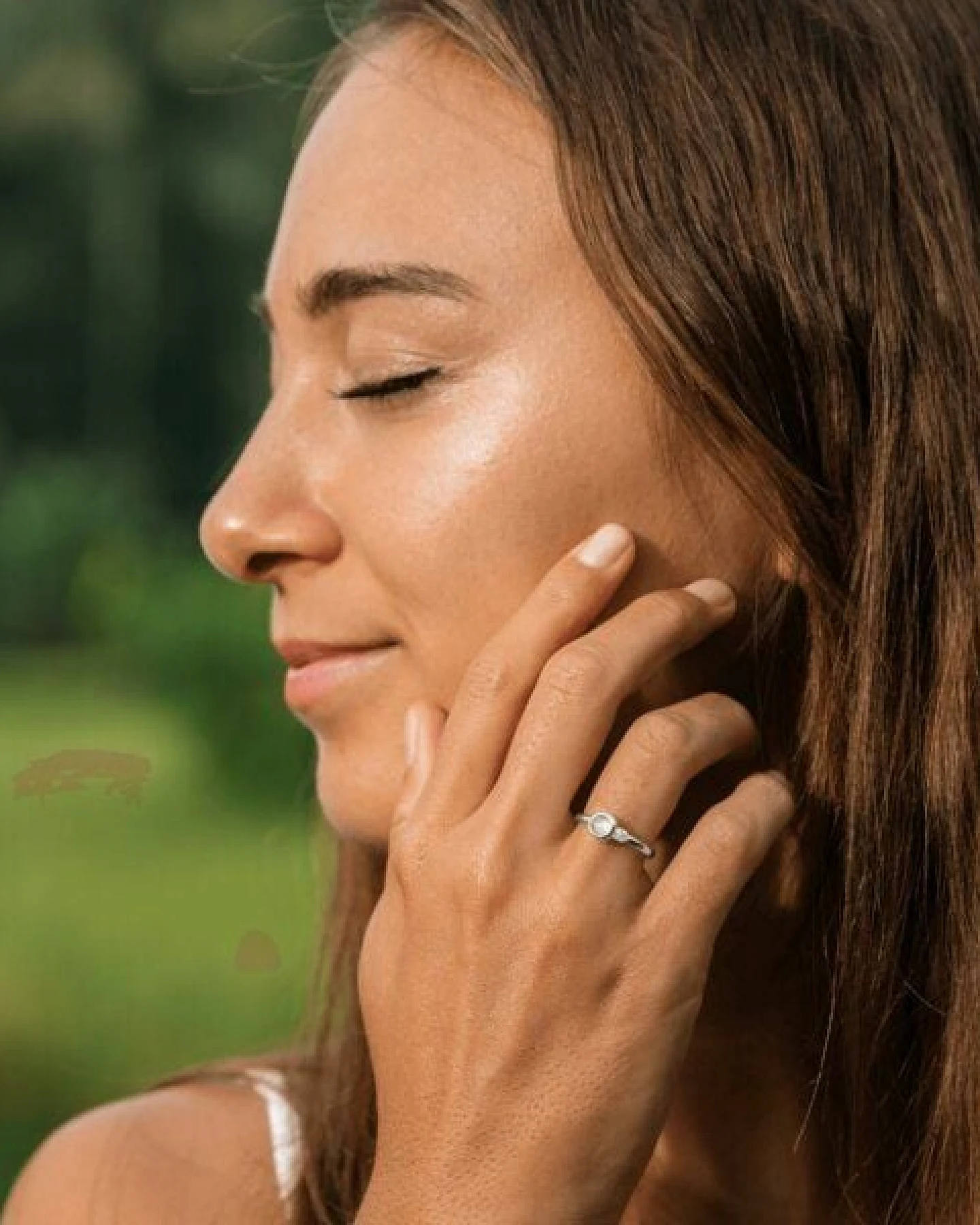 Spirit of Island Mondstein & Diamant Ring – Ansicht 4