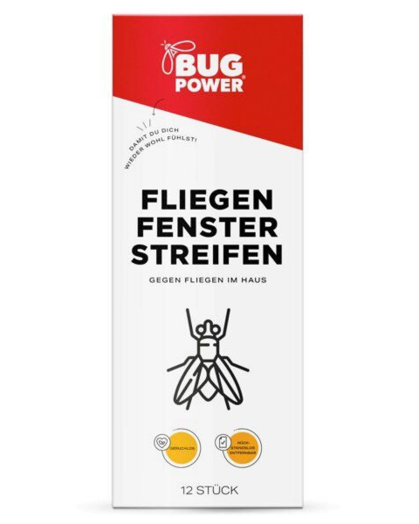 Silberkraft Fliegen Fensterstreifen - gegen Fliegen - Köderstreifen - ohne Klebefläche – Ansicht 2