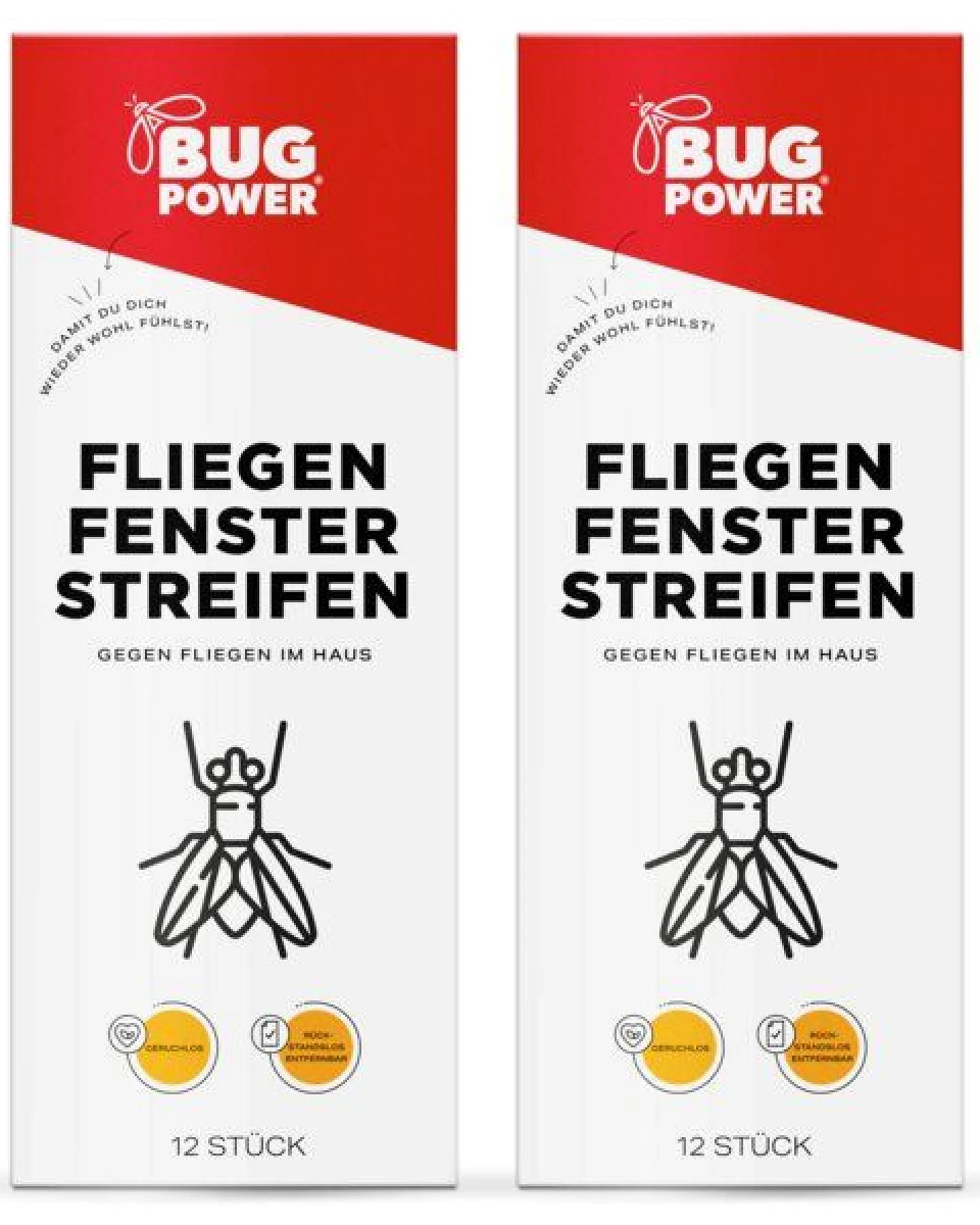Silberkraft Fliegen Fensterstreifen - gegen Fliegen - Köderstreifen - ohne Klebefläche – Ansicht 3