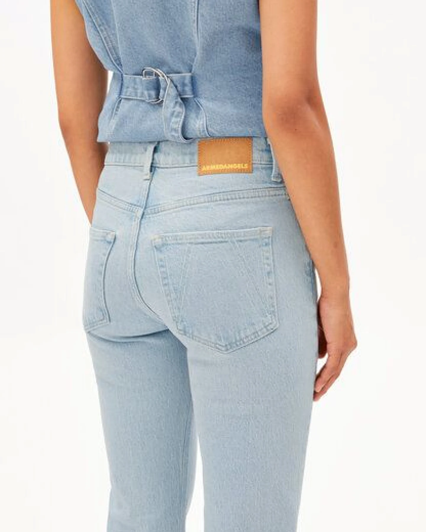 ARMEDANGELS CARENAA Damen Straight Jeans Bio-Baumwoll Mix Comfort Stretch – Ansicht 3
