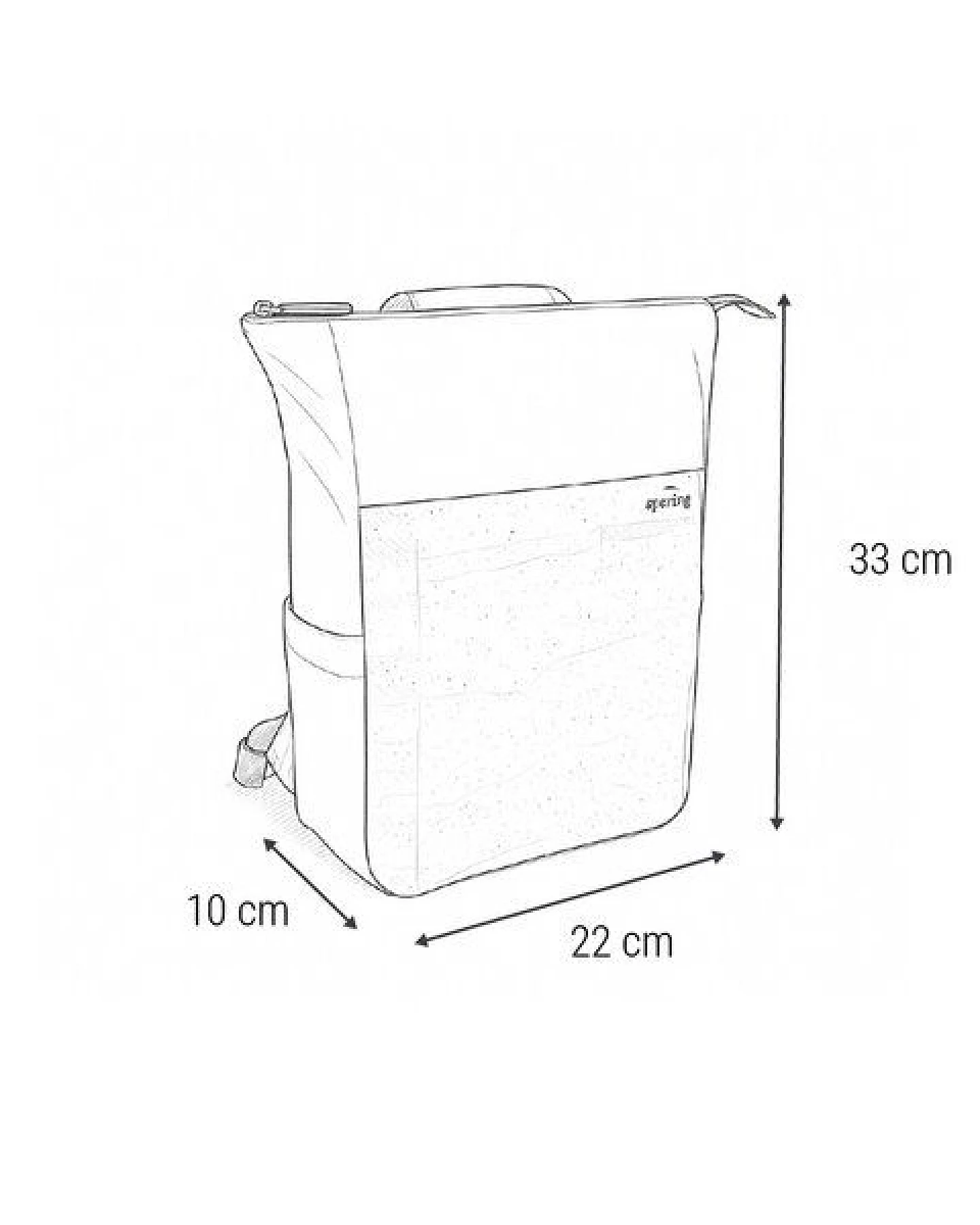 Sperling 2-in-1 Rucksack "Triple-Small" aus recyceltem PET & Kork – Ansicht 2