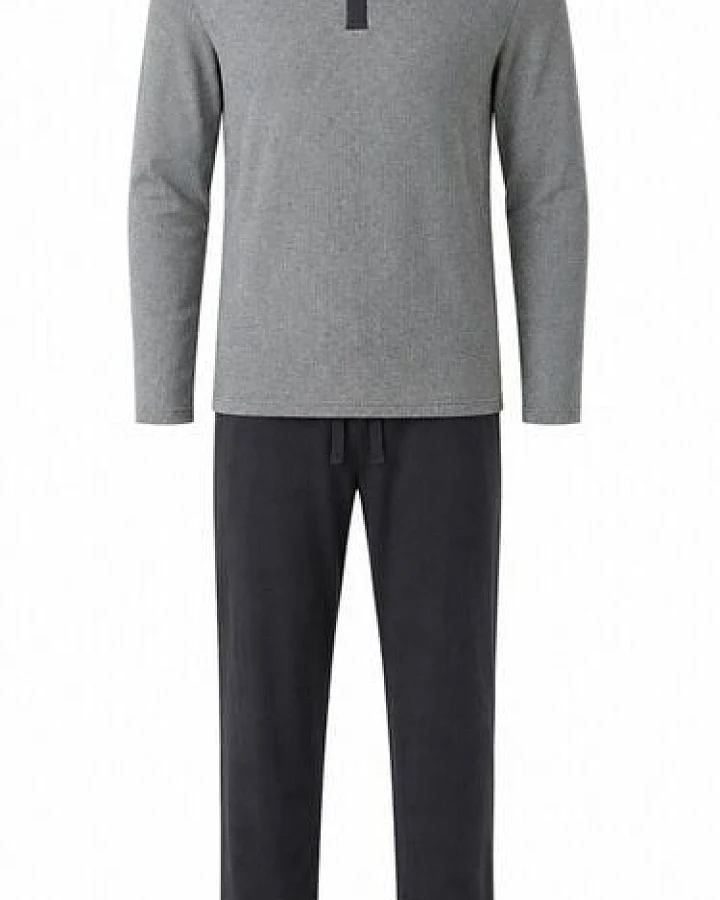 ZD Zero Defects Max langer Modal-Pyjama in Grau
