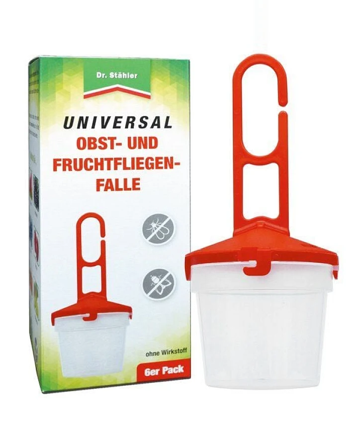 Silberkraft Universal Obst- und Fruchtfliegenfalle - Zum Befüllen mit einem Lockstoff gegen Fruchtfliegen