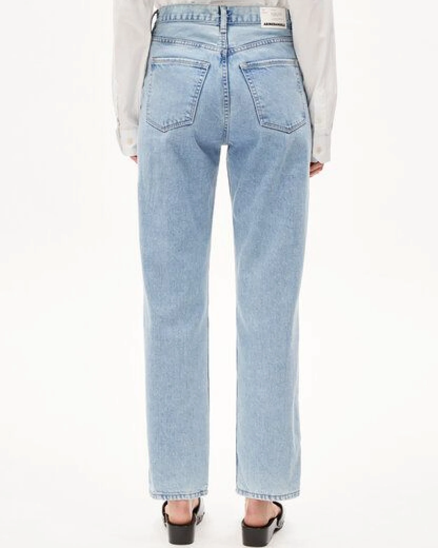ARMEDANGELS AAIKALA Damen Jeans Straight Leg High Waist recycelte Baumwolle Non-Stretch – Ansicht 2