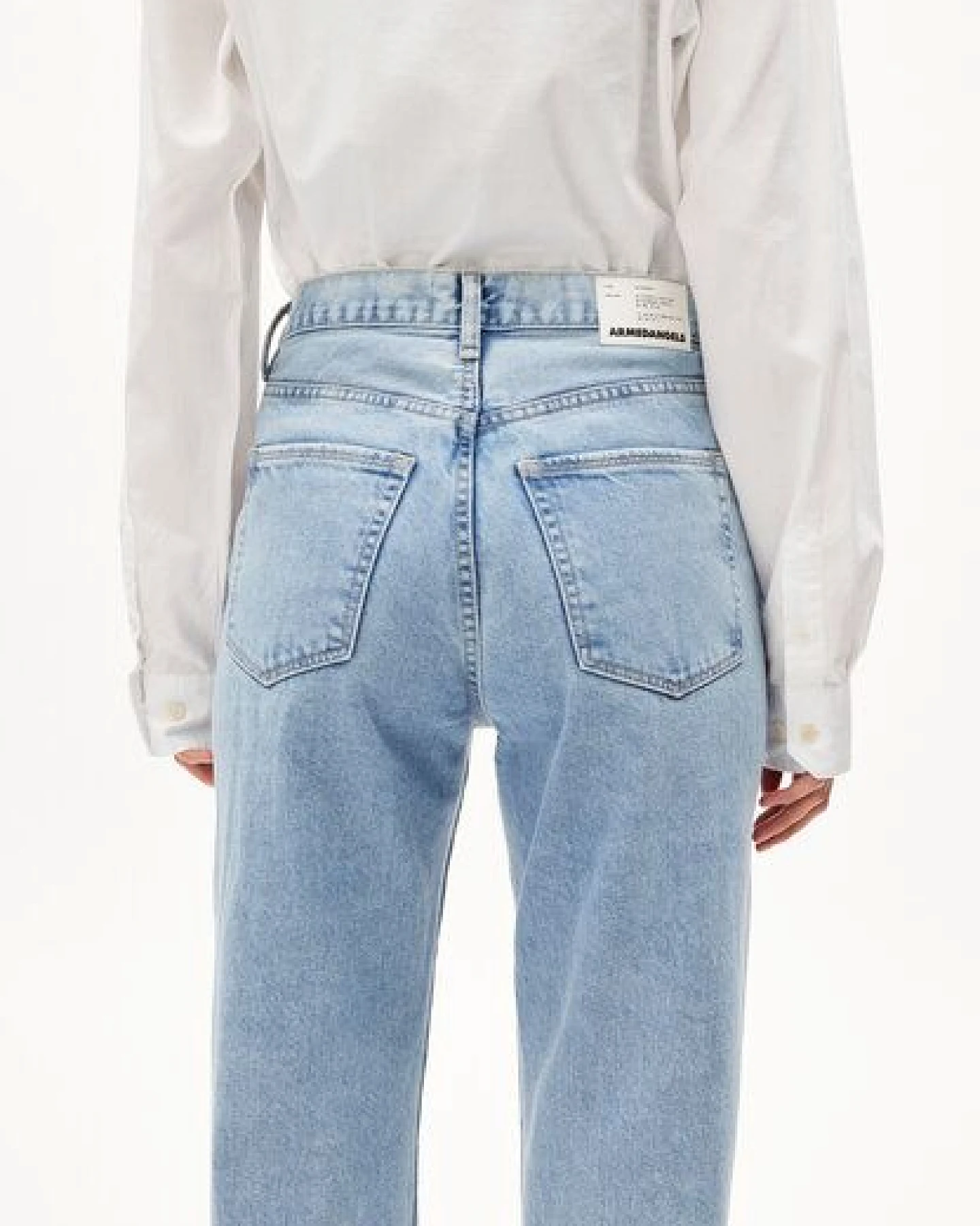 ARMEDANGELS AAIKALA Damen Jeans Straight Leg High Waist recycelte Baumwolle Non-Stretch – Ansicht 3