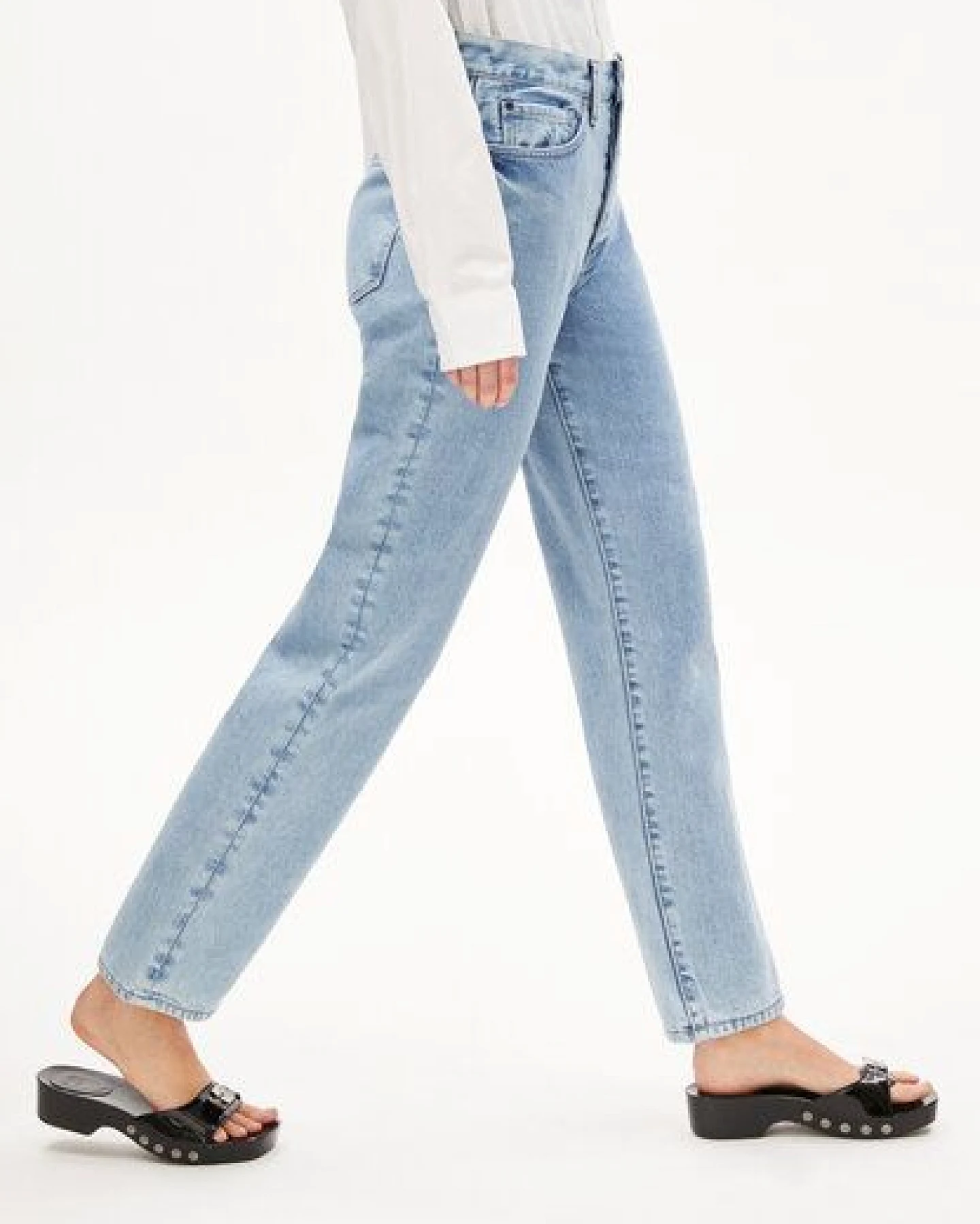 ARMEDANGELS AAIKALA Damen Jeans Straight Leg High Waist recycelte Baumwolle Non-Stretch – Ansicht 4