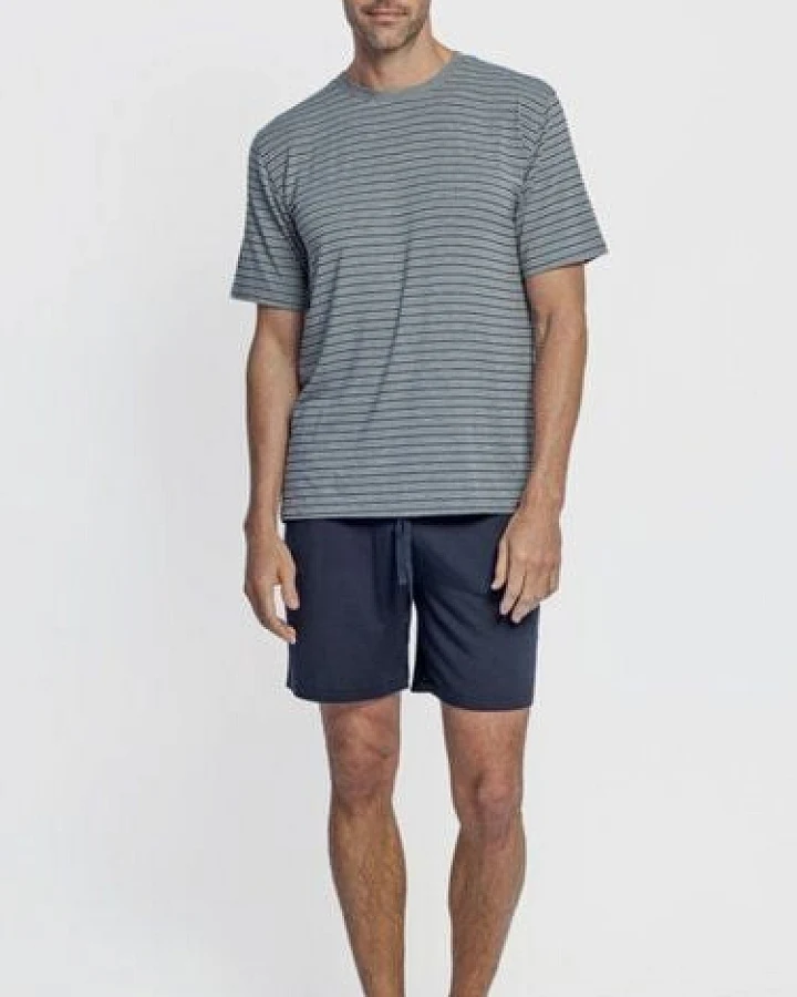 ZD Zero Defects Kouros kurzer Modal-Pyjama in Grau