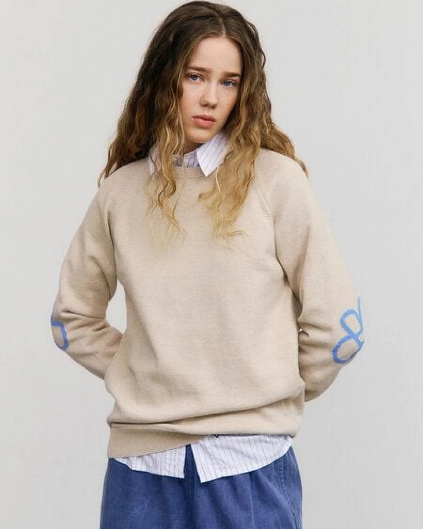 Rotholz Flower Knit Pullower - Unisex - aus Bio-Baumwolle – Ansicht 2
