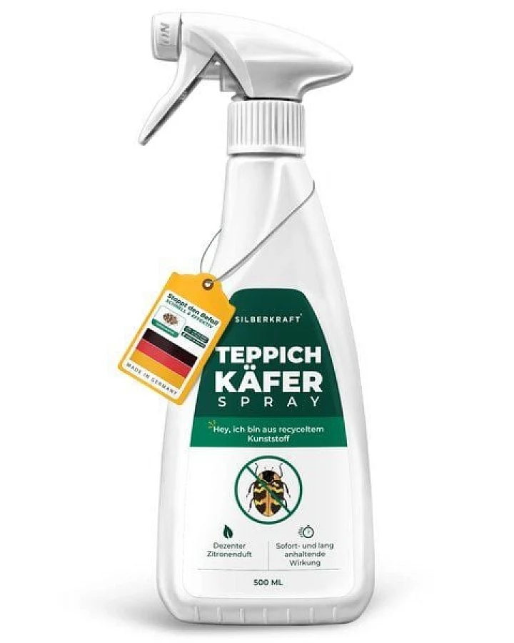 Silberkraft Teppichkäfer Spray - Teppichkäfer vertreiben & loswerden