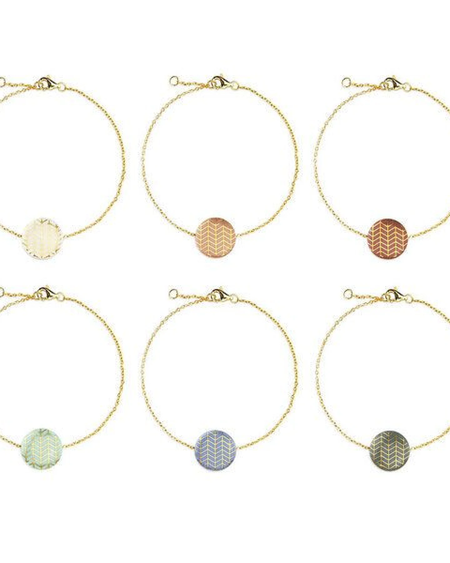 lille mus Porzellan-Armband FISCHGRÄT Porzellanschmuck – Ansicht 3