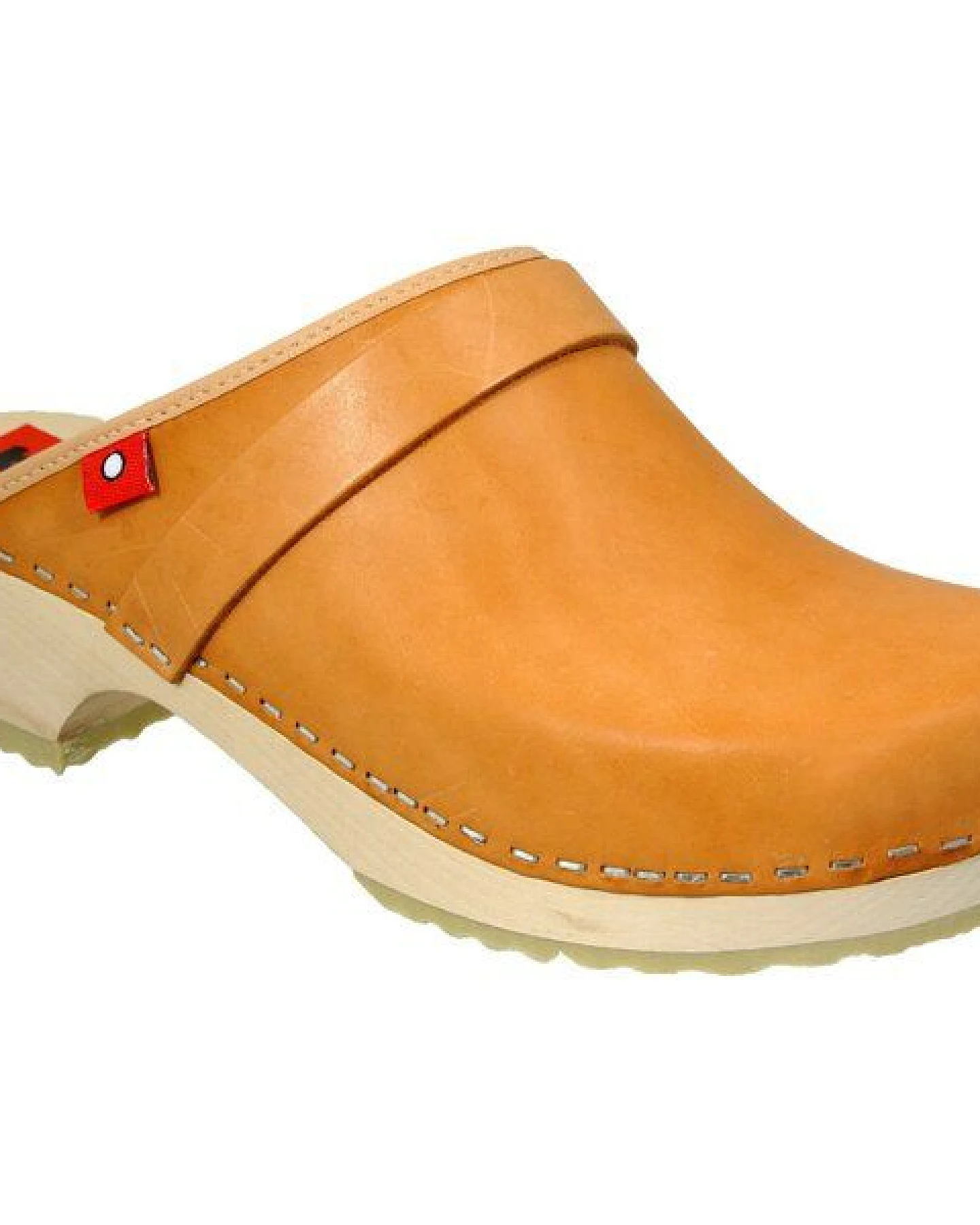 Klox Original Clog - handgemachter Holzclog mit pflanzlich gegerbtem Leder – Ansicht 2