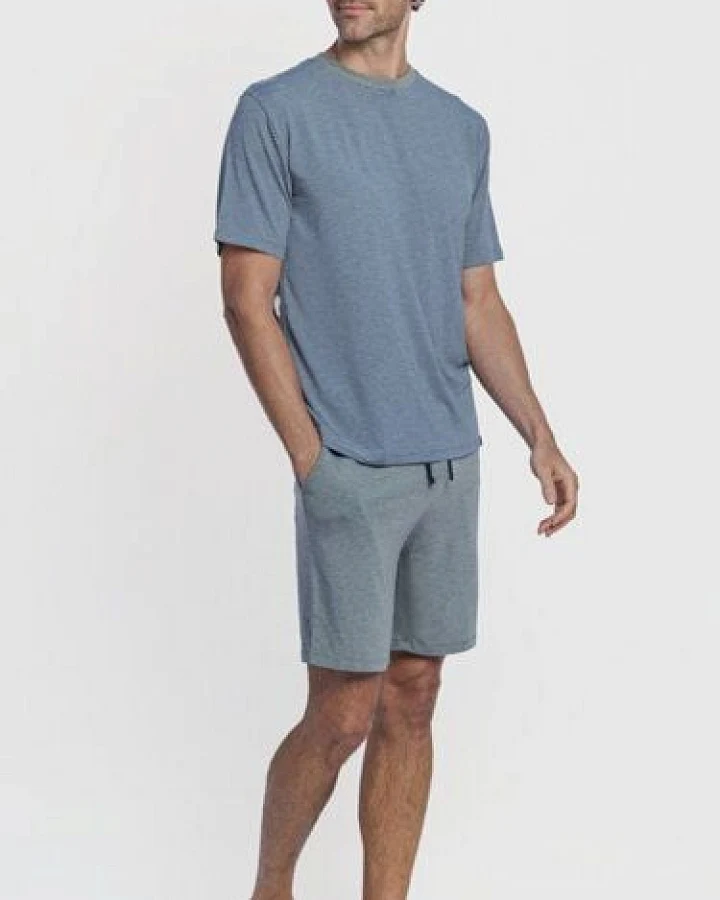 ZD Zero Defects Zeus kurzer Modal-Pyjama in Grau