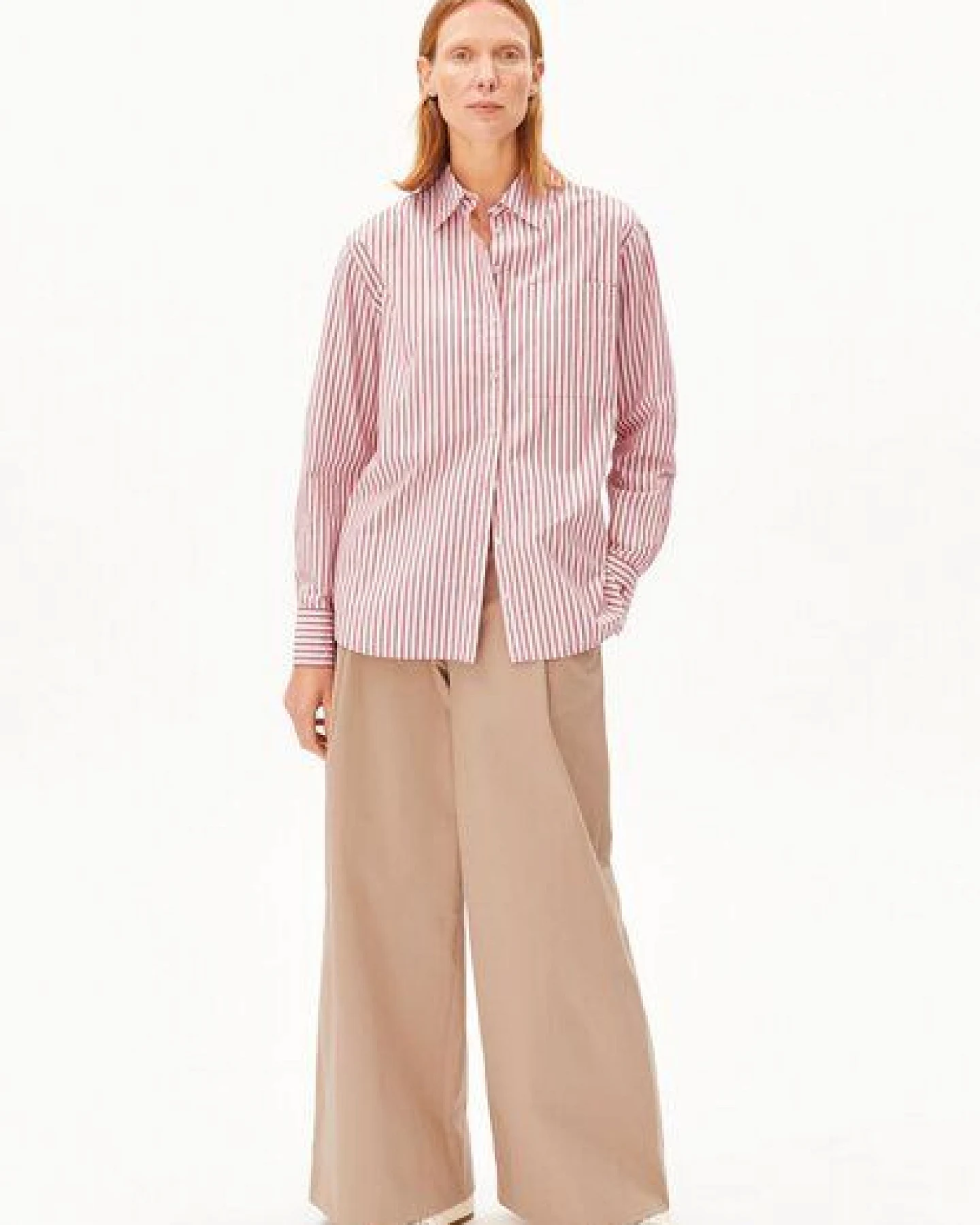 ARMEDANGELS STRIPE LOOSE Damen Bluse aus Bio-Baumwolle – Ansicht 4