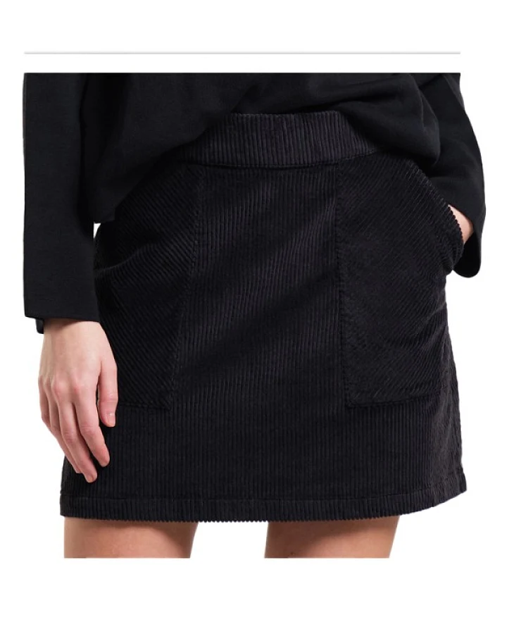 DEDICATED - Women's Skirt Majorna Corduroy - Rock Gr XS schwarz
