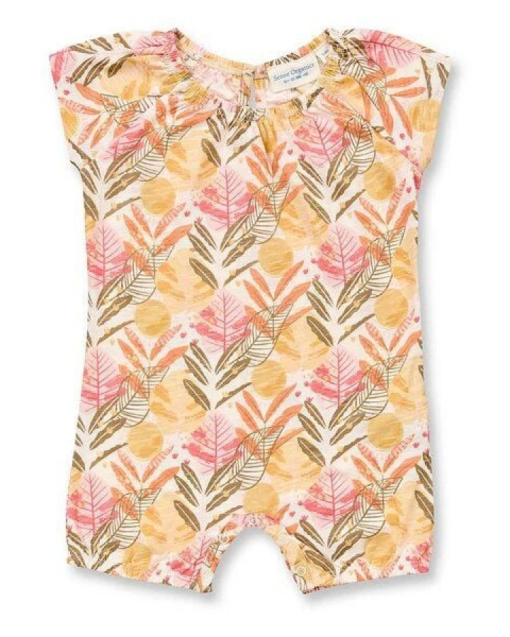 Sense Organics Baby Spieler mit Blätter-Druck, Modell LUA