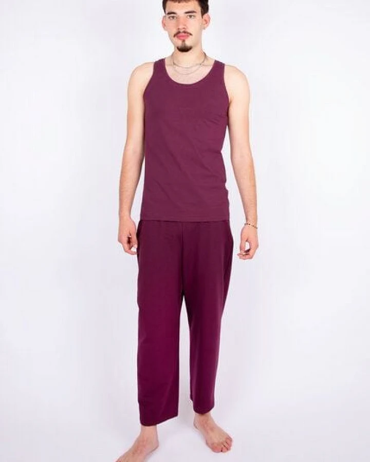 ÆVRIL Unisex Tank Top // Aubergine Red// Bio-Baumwolle
