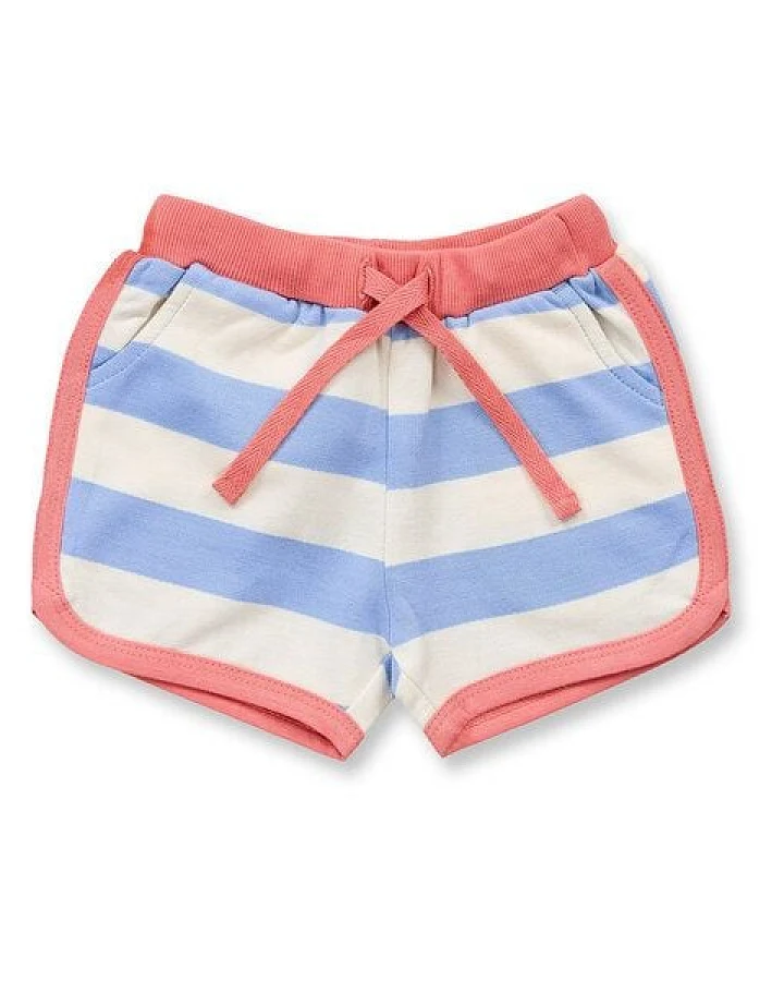 Sense Organics Kinder Shorts blau-weiß geringelt, Modell MARLEN